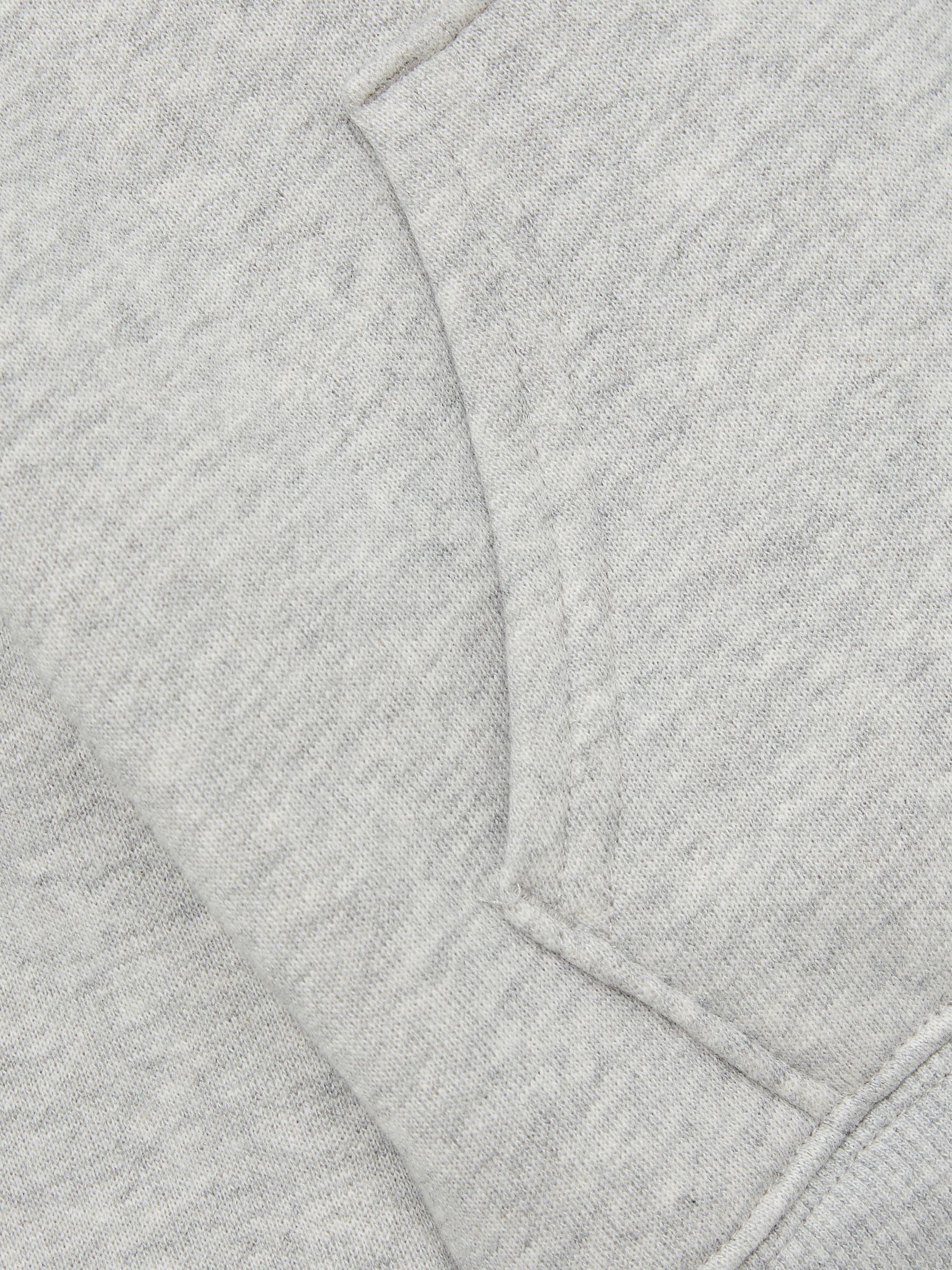 Cropped Zip Hoodie in Heather Grey - Image 6 of 6