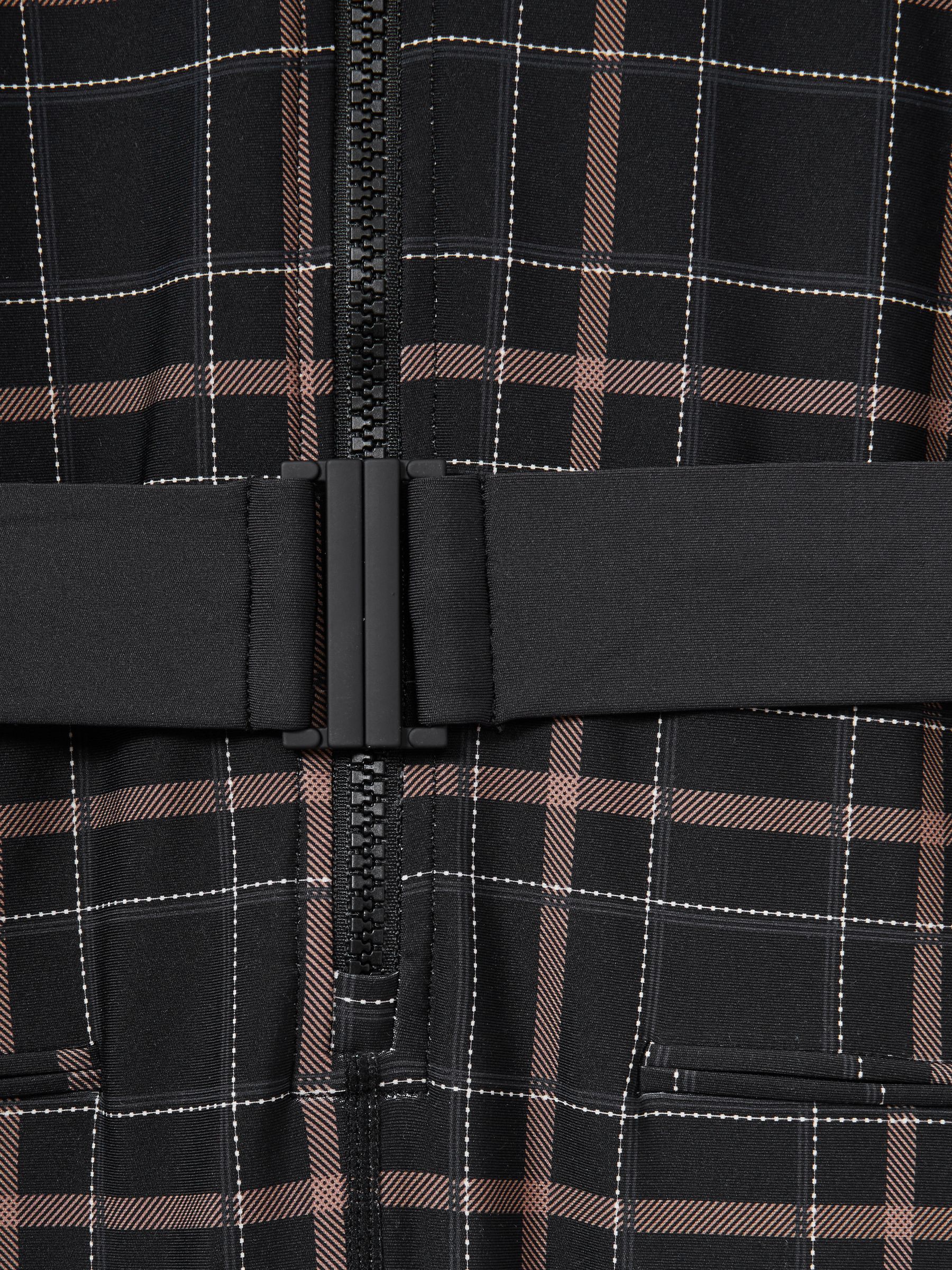 The Upside Belted Check Jumpsuit in Black Check - Image 7 of 7