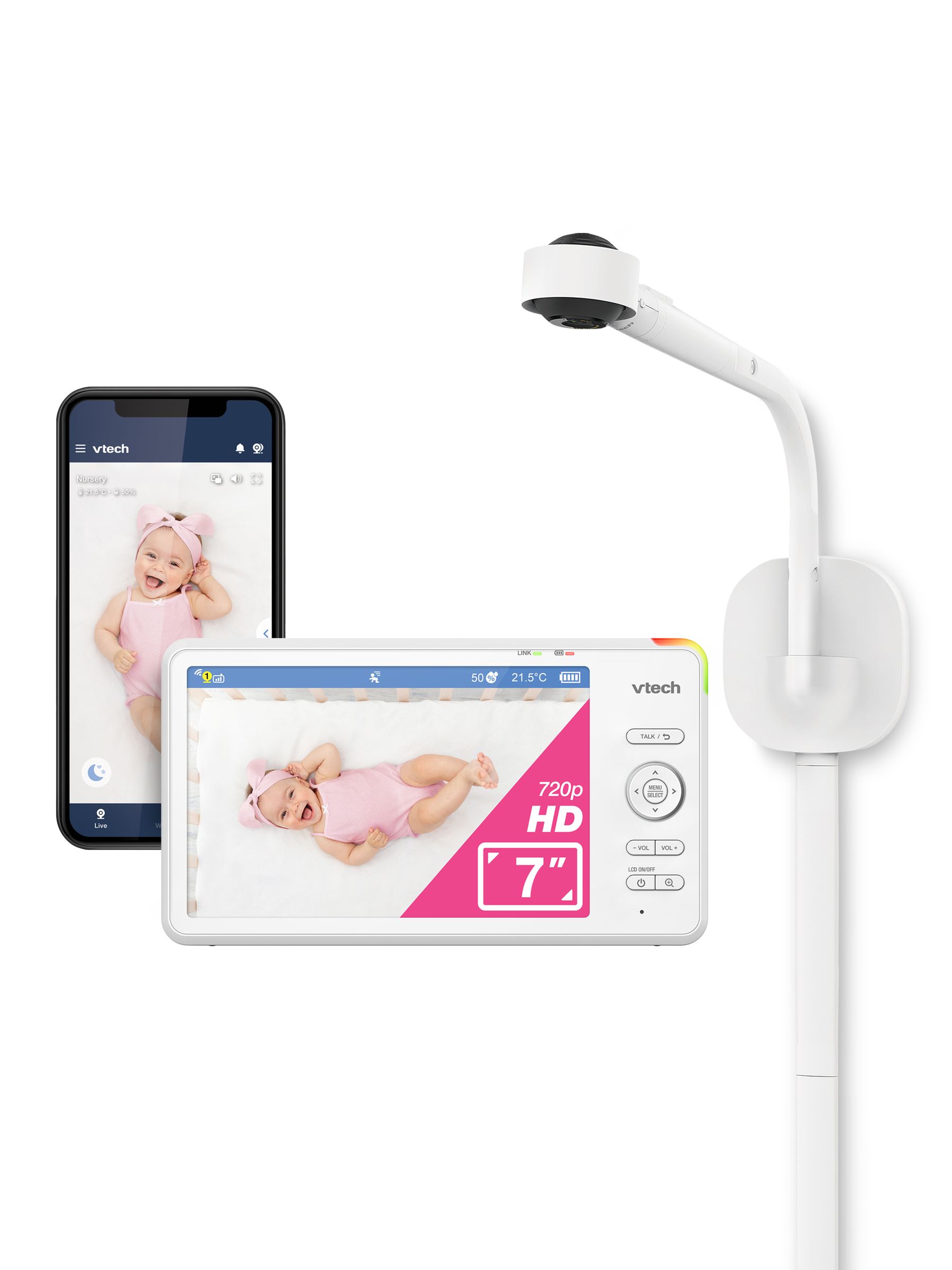 V-Tech RM7787HD 7" Full HD Over-The-Cot Monitor - Image 1 of 8