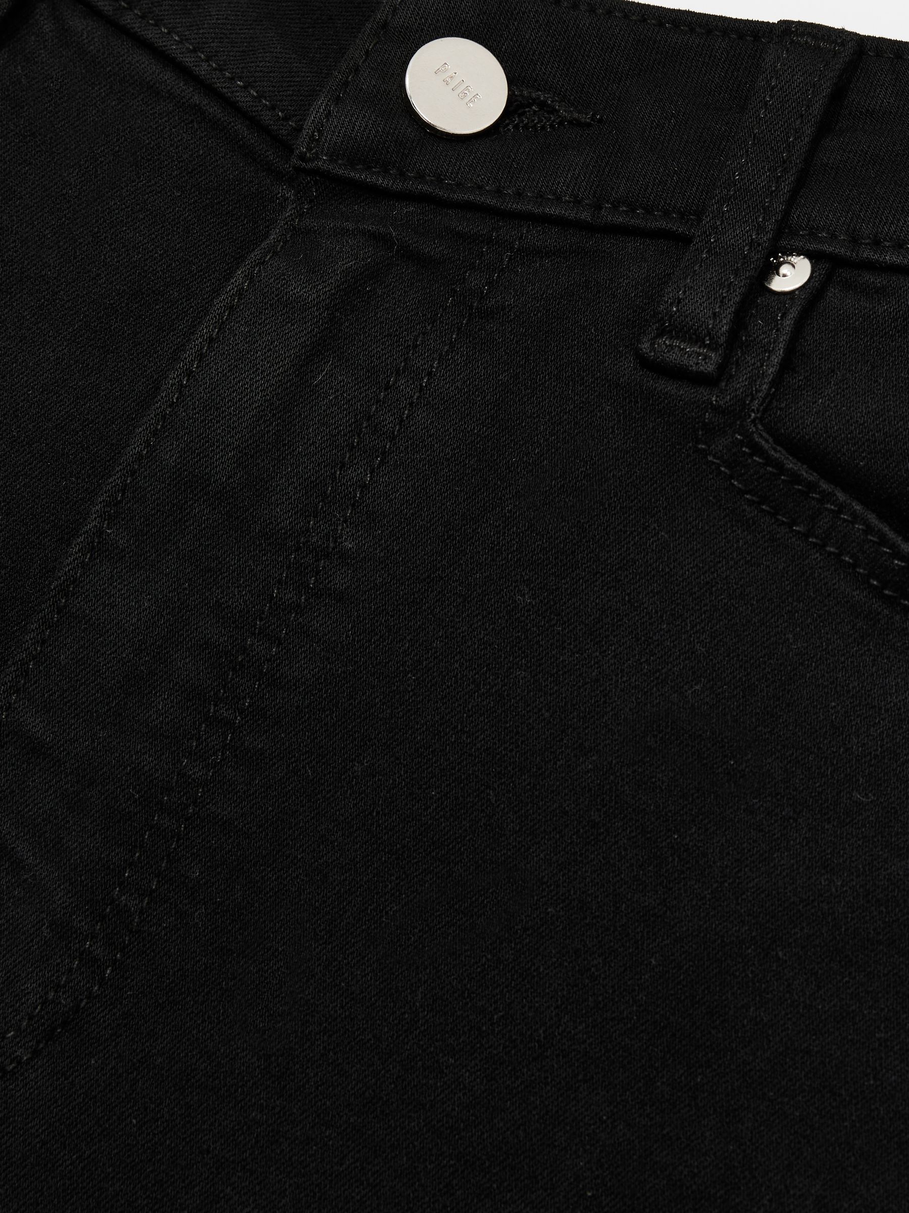 Paige Angled Waist Flared Jeans in Black - Image 6 of 6