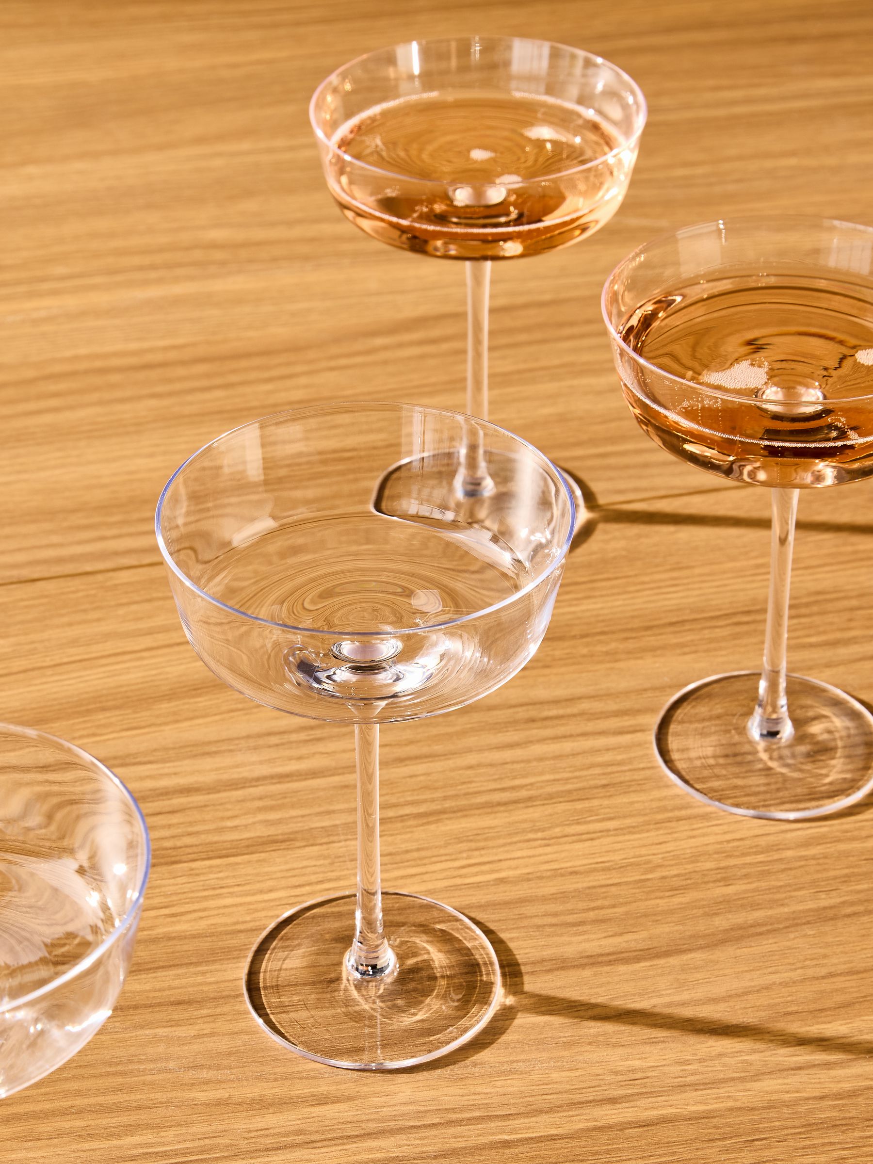 Set of 4 Velma Crystal Cocktail Glasses in Clear - Image 2 of 4