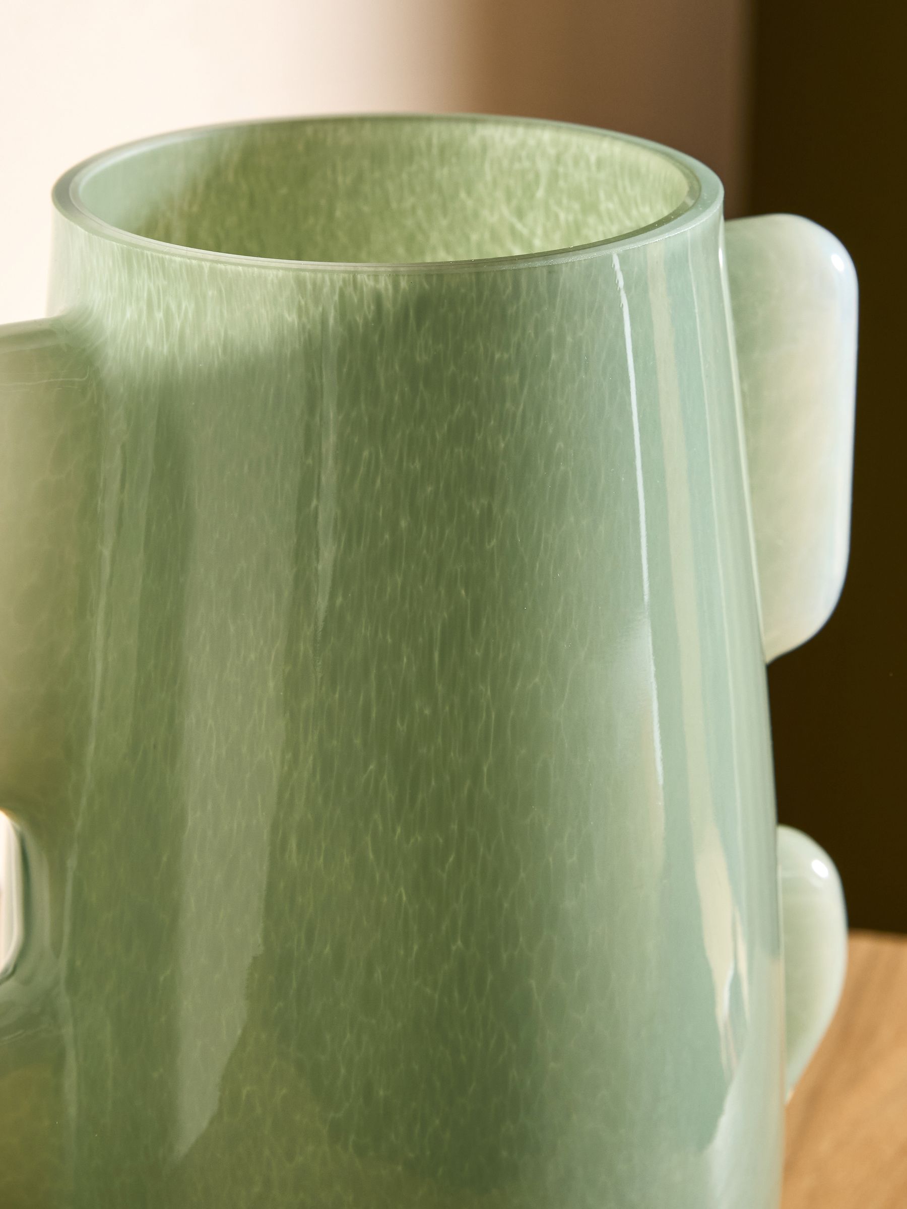 Mira Glass Vase in Green - Image 3 of 4