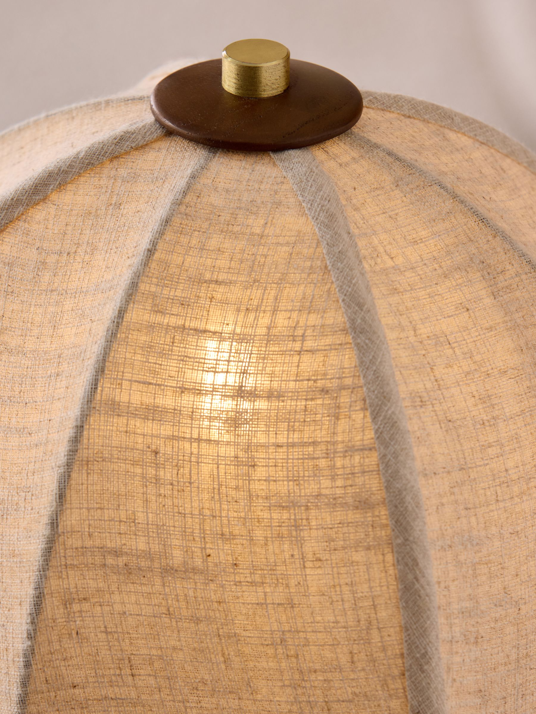 Benny Table Lamp in Dark Wood - Image 3 of 5