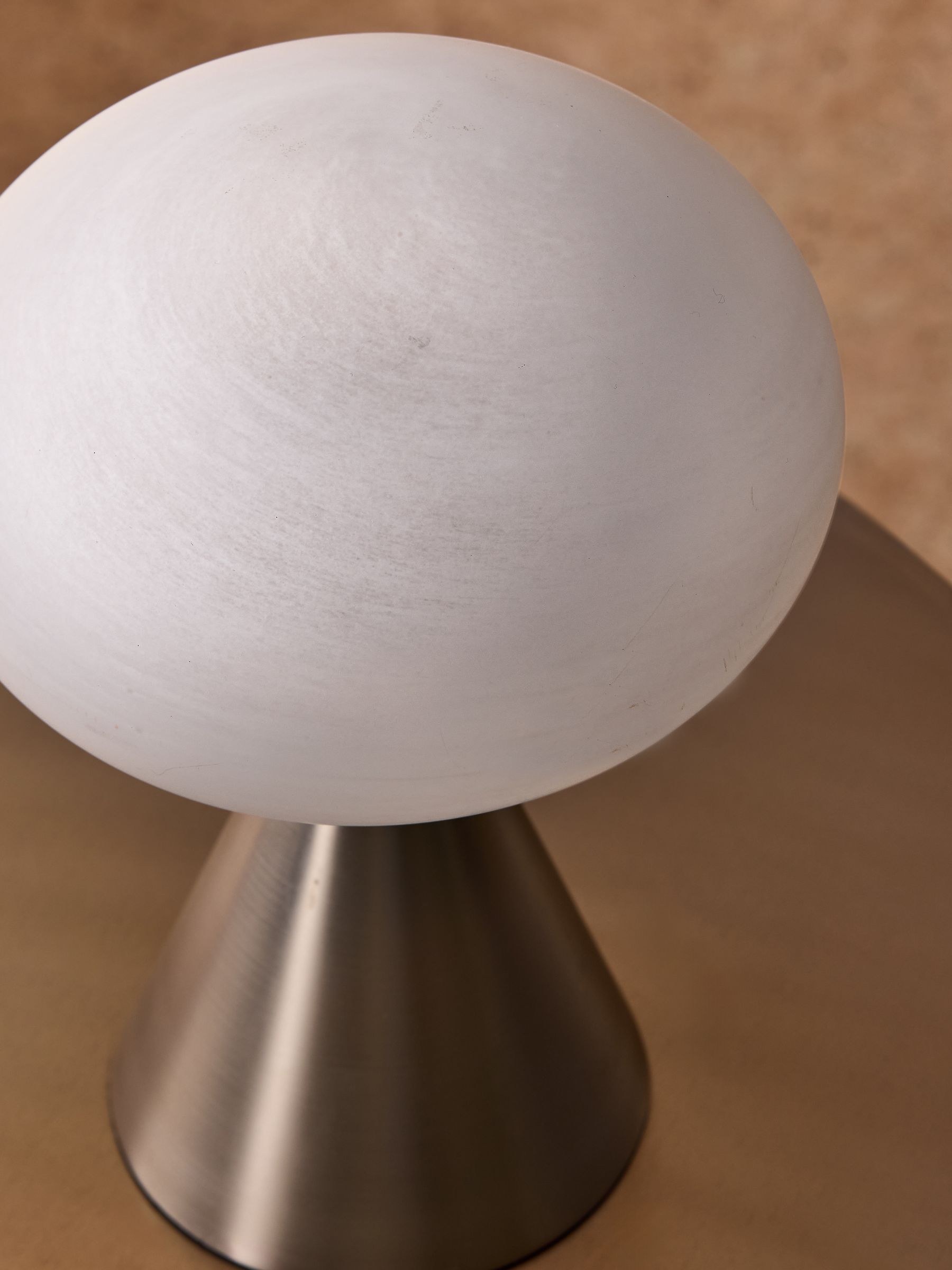 Caleb Table Lamp in Silver/Frosted - Image 4 of 7