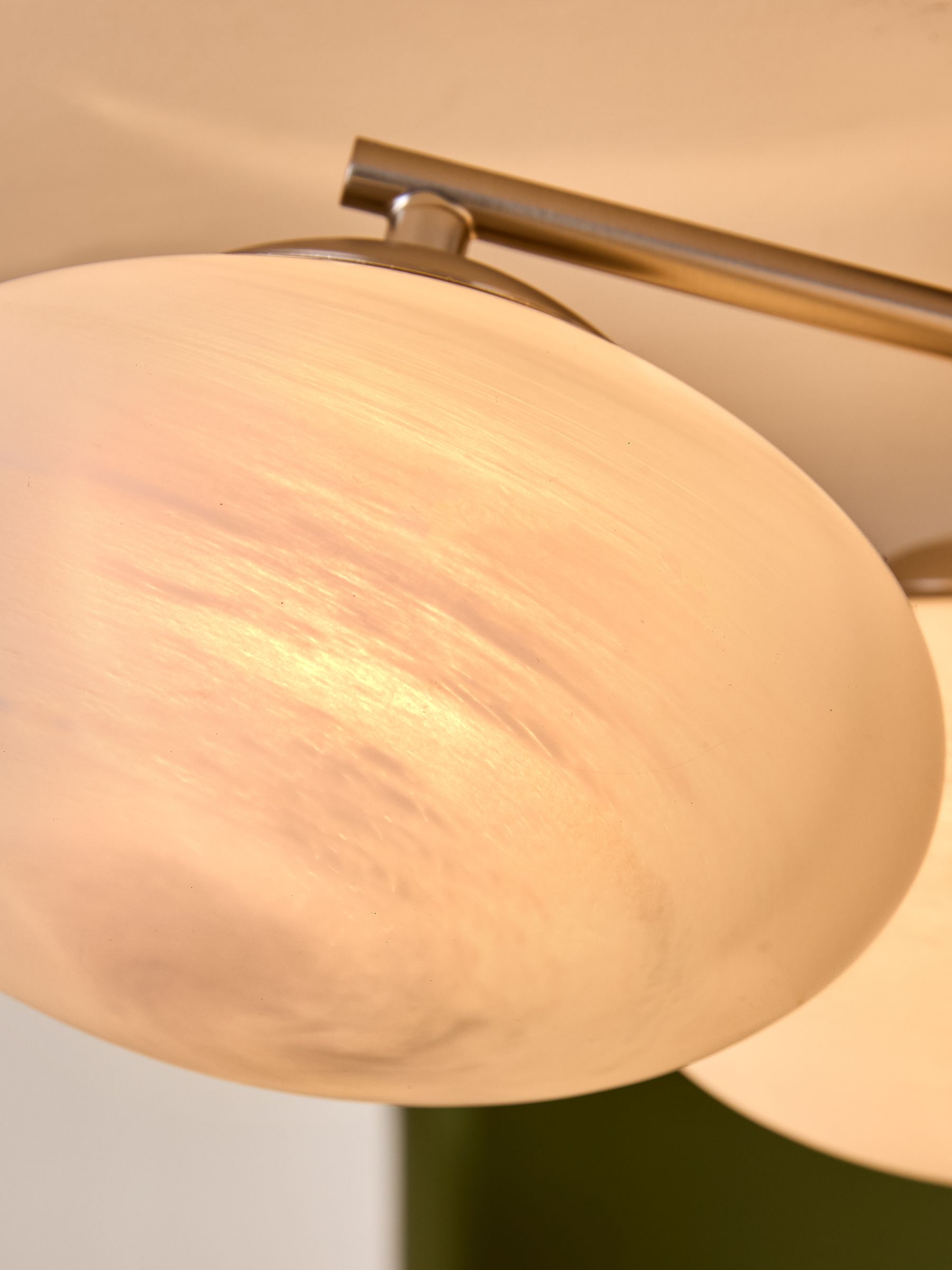 Caleb 4 Flush Light in Silver/Frosted - Image 3 of 7