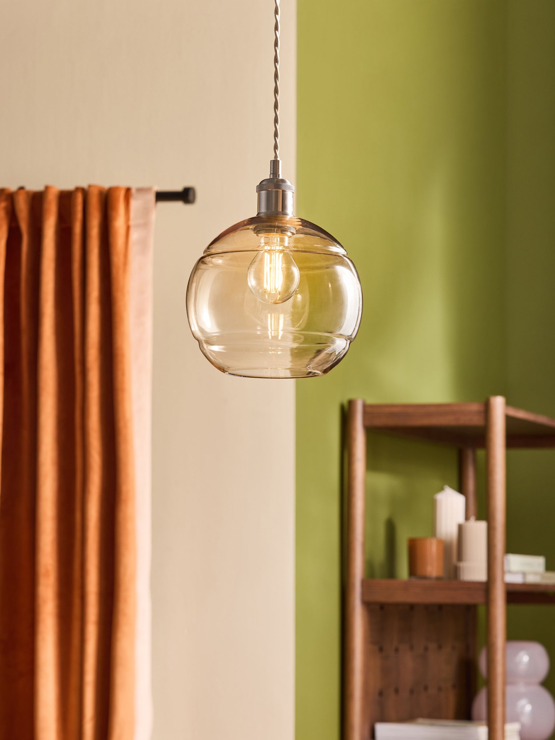 Champagne Mika Easyfit Glass Shade - Image 1 of 3