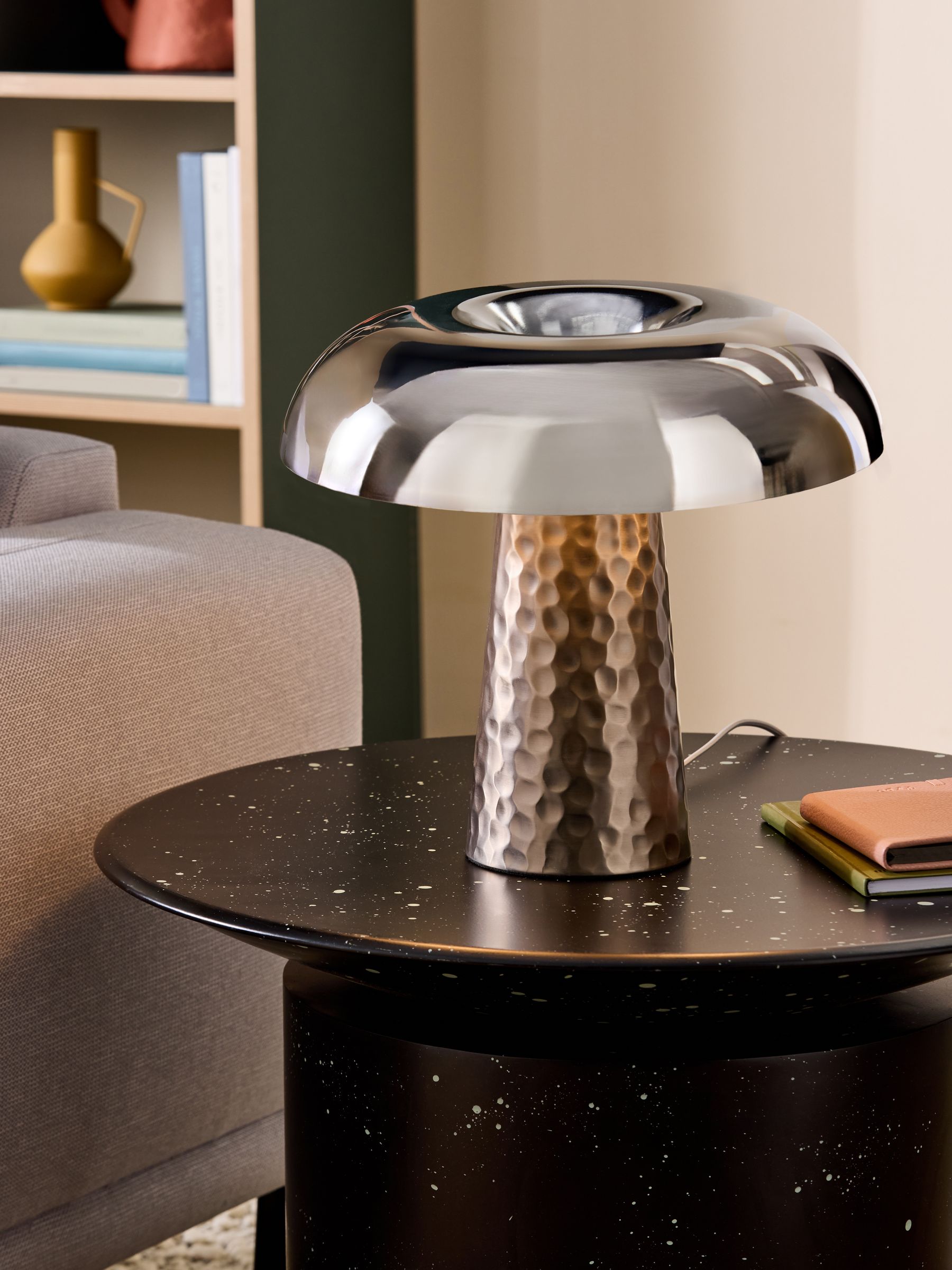 Deja Table Lamp in Chrome - Image 1 of 5