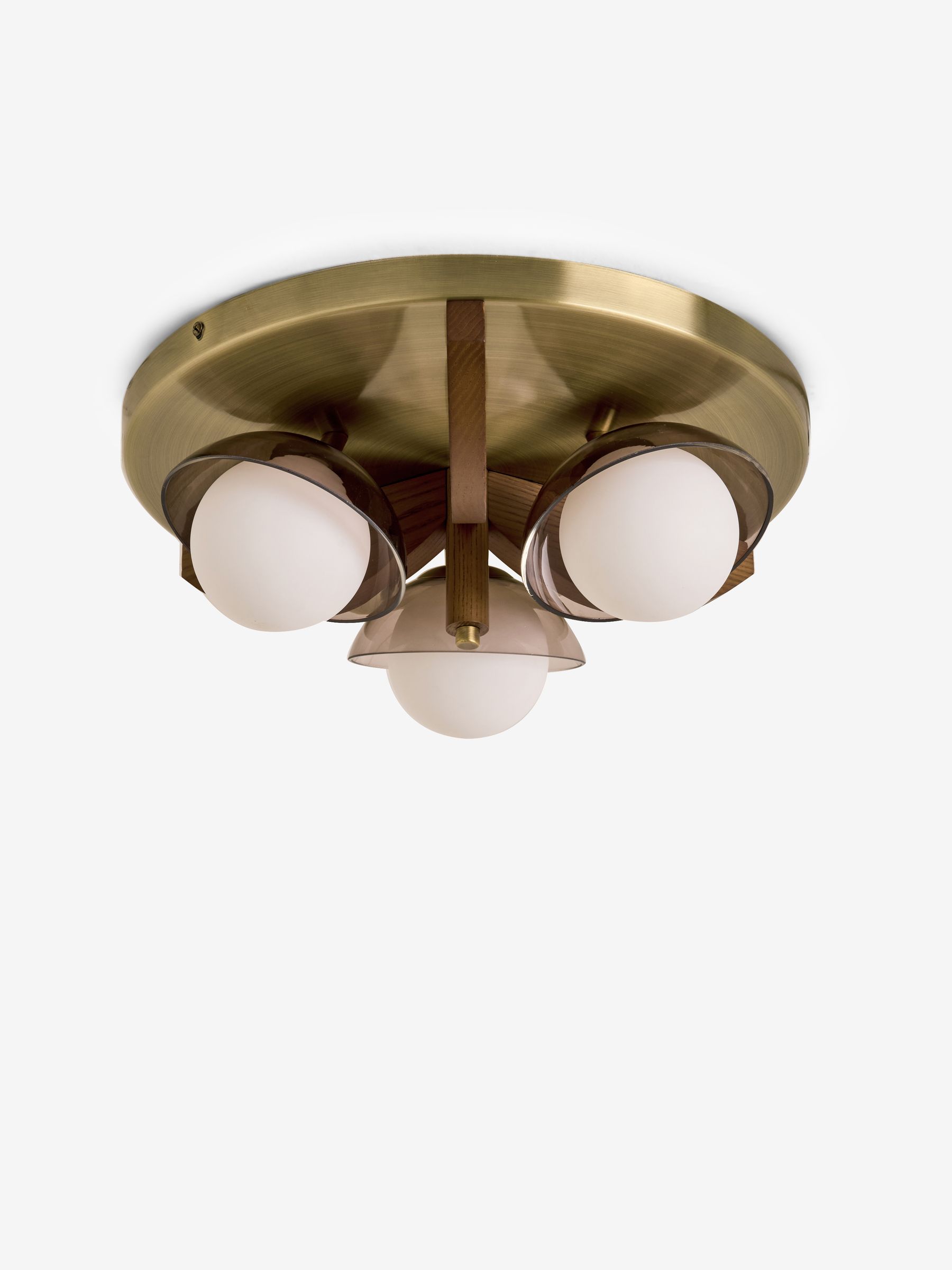 Layla 3 Flush Light in Brown - Image 5 of 5