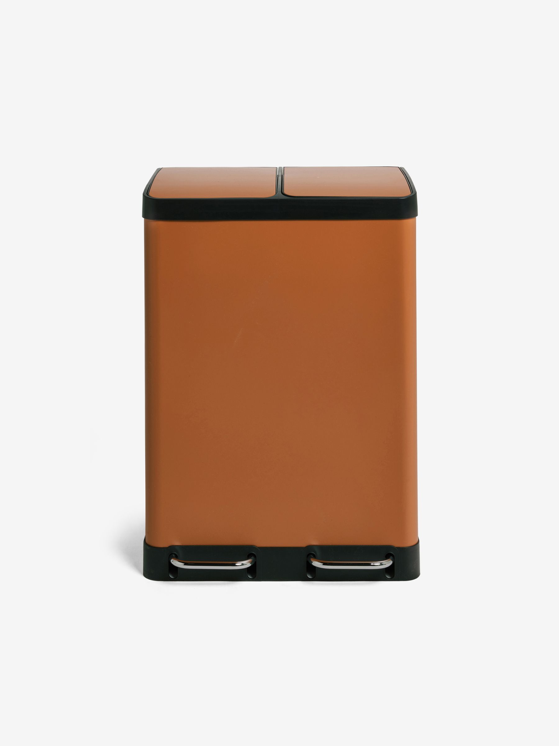 2 Section 60 Litre Recycling and Waste Colter Bin in Terracotta - Image 4 of 4