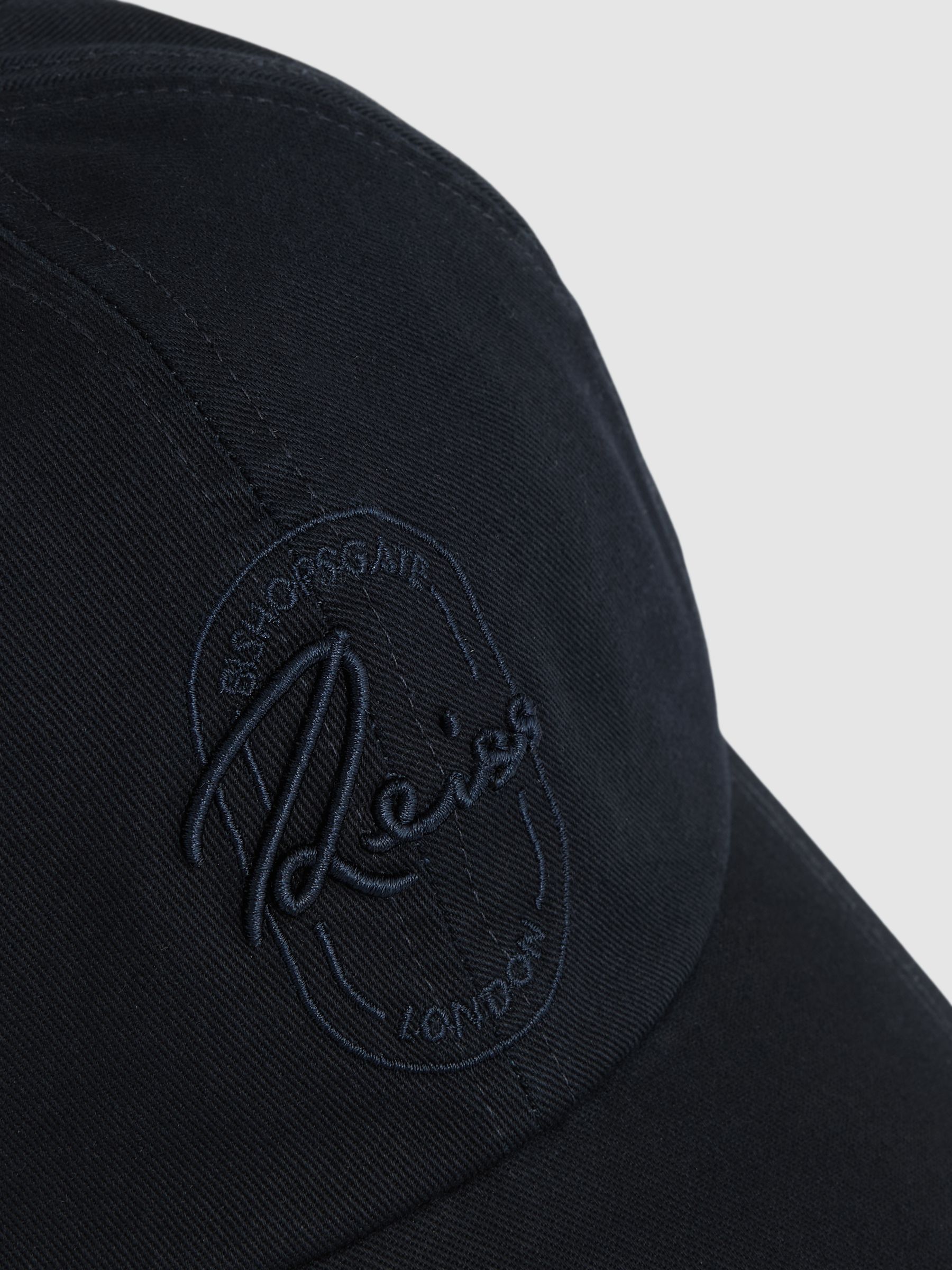 Cotton Logo-Embroidered Baseball Cap in Washed Navy - Image 5 of 5