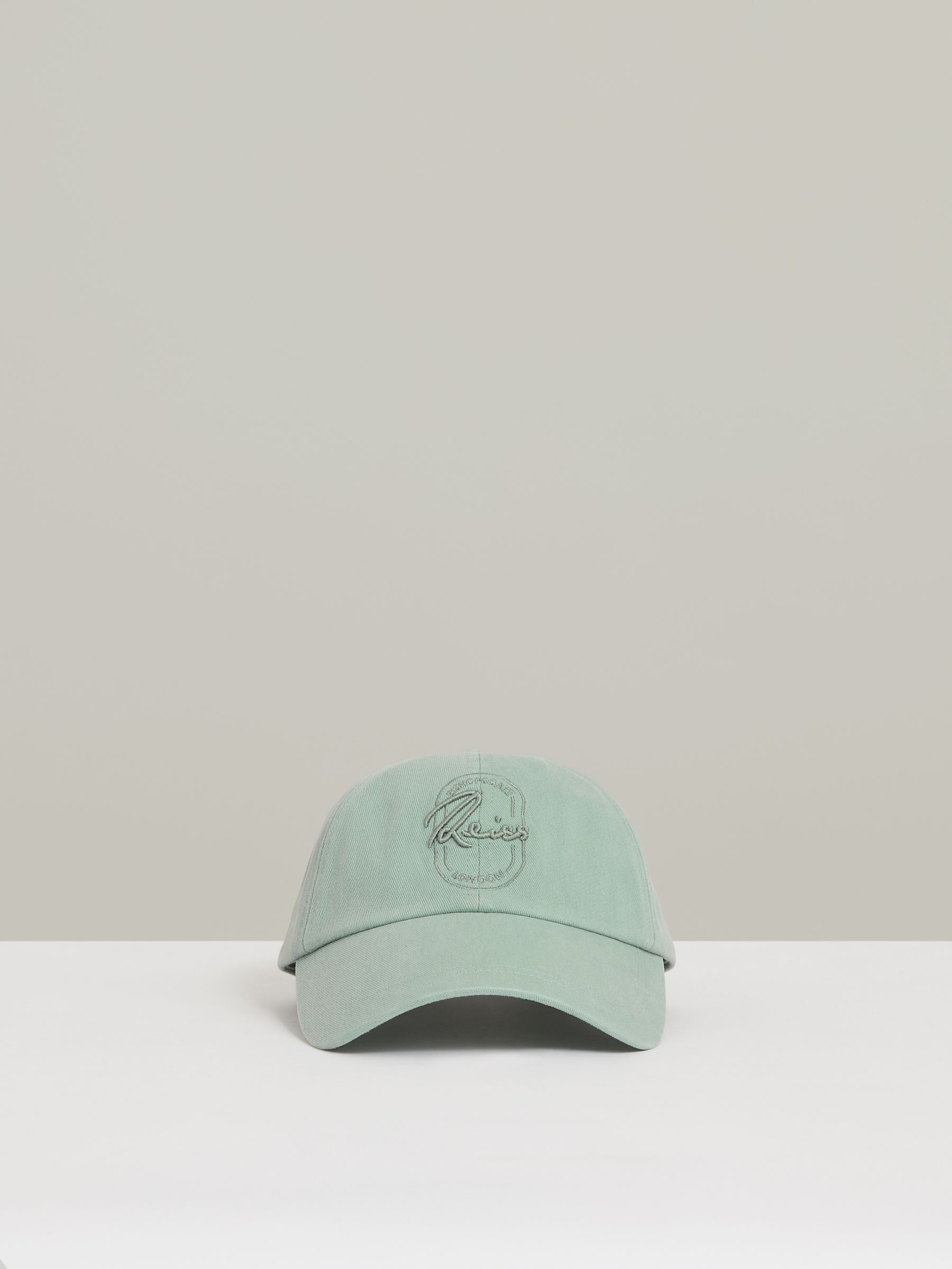 Cotton Logo-Embroidered Baseball Cap in Washed Green - Image 1 of 5