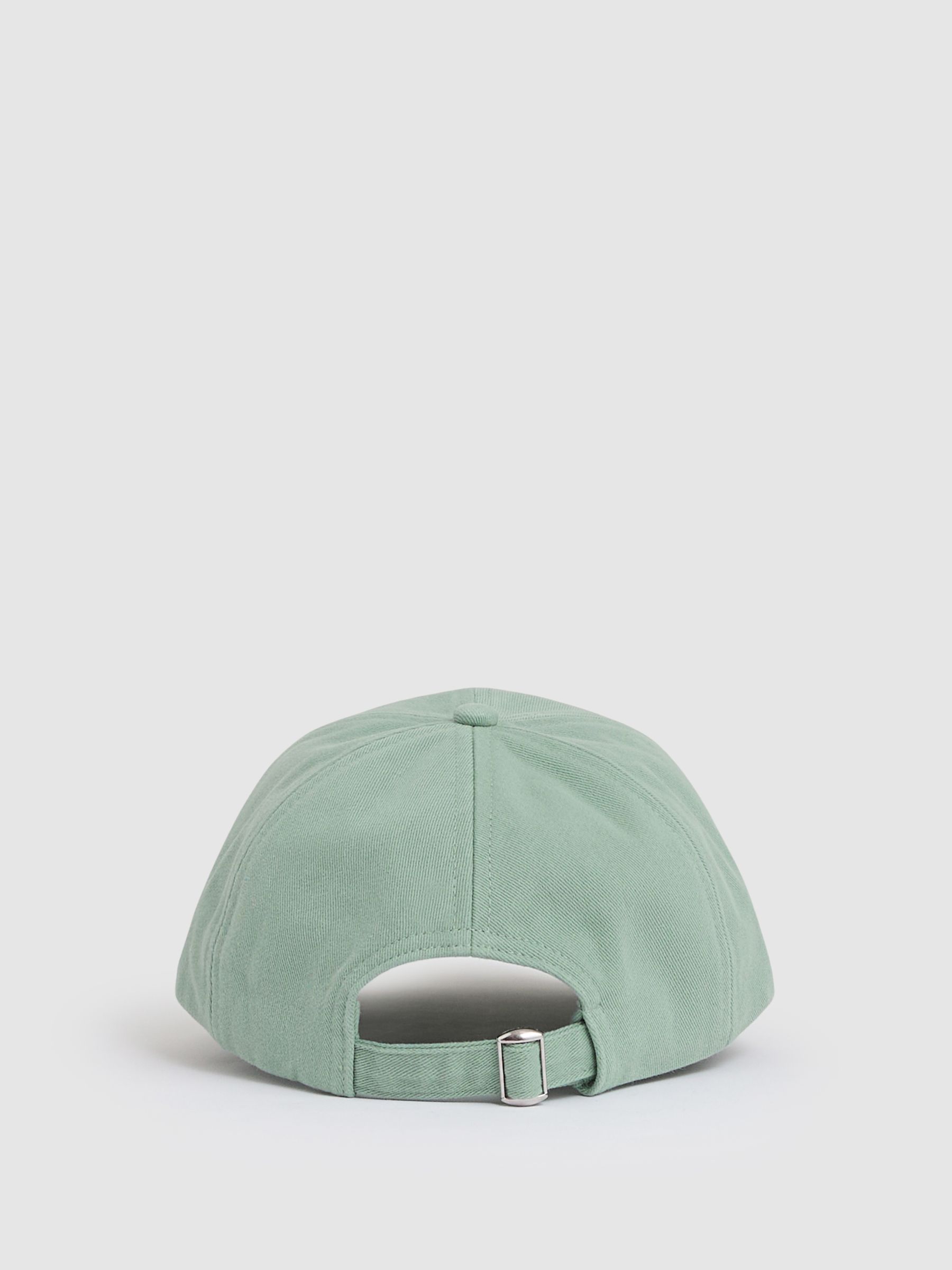Cotton Logo-Embroidered Baseball Cap in Washed Green - image 3