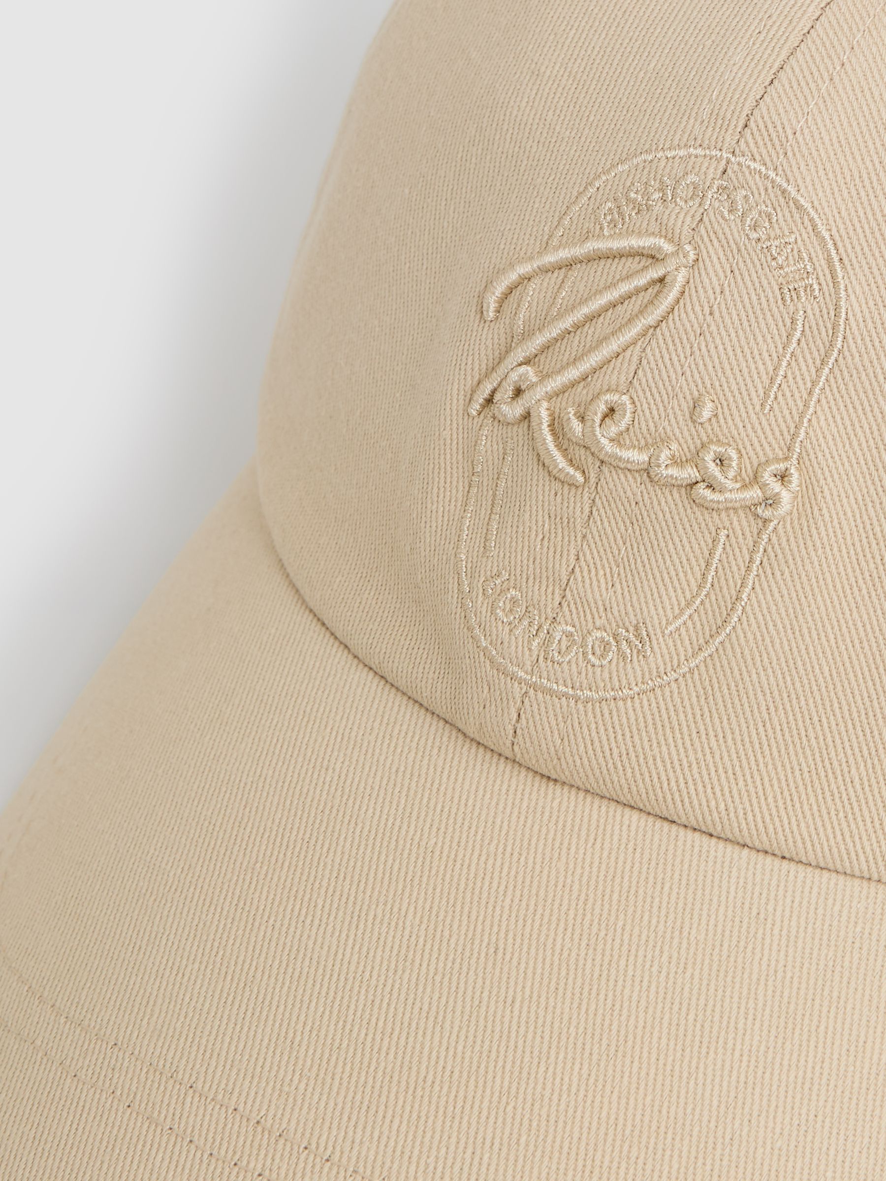 Cotton Logo-Embroidered Baseball Cap in Washed Stone - Image 5 of 5