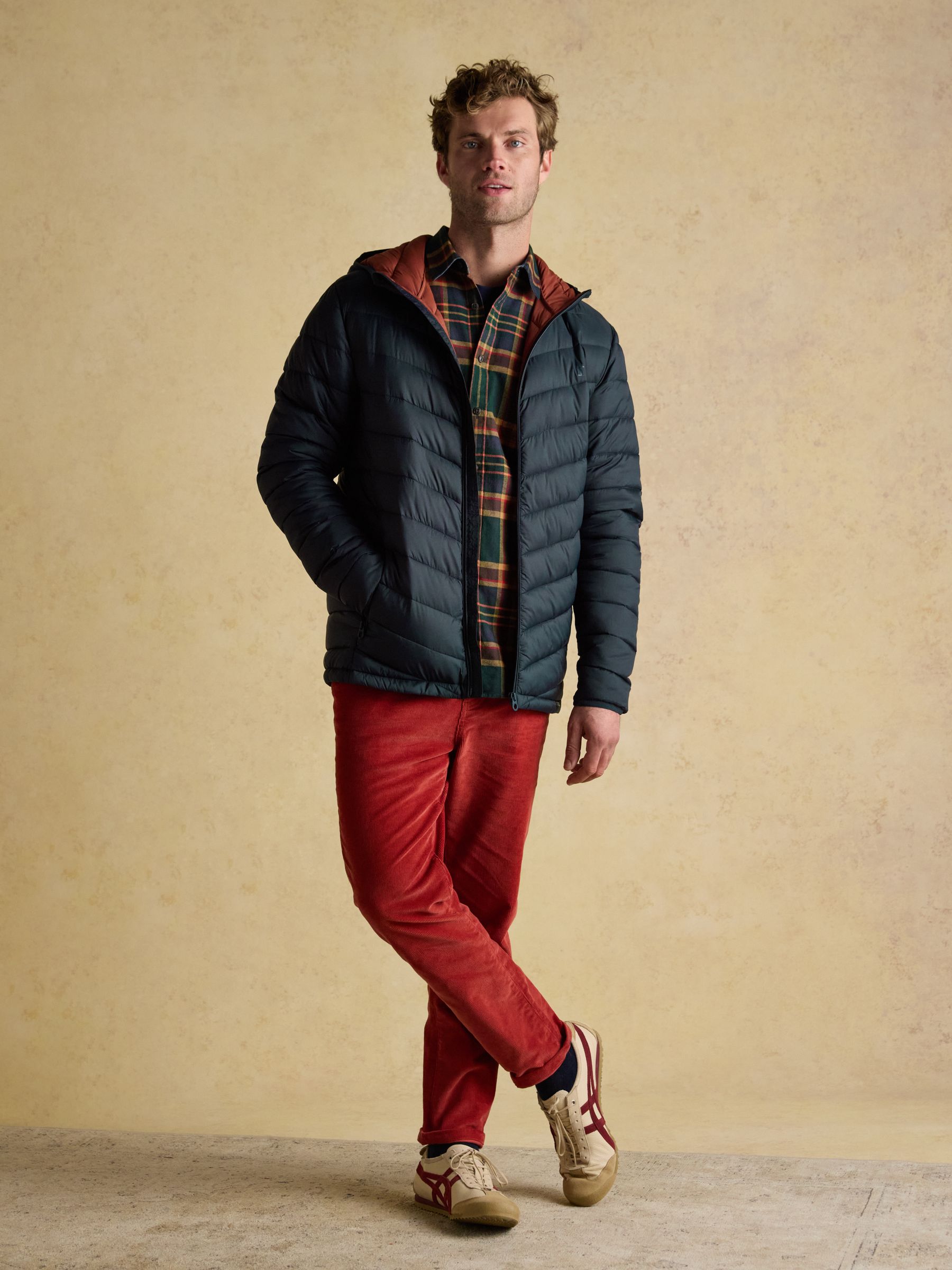 Garrett Navy Showerproof Padded Jacket - Image 3 of 11