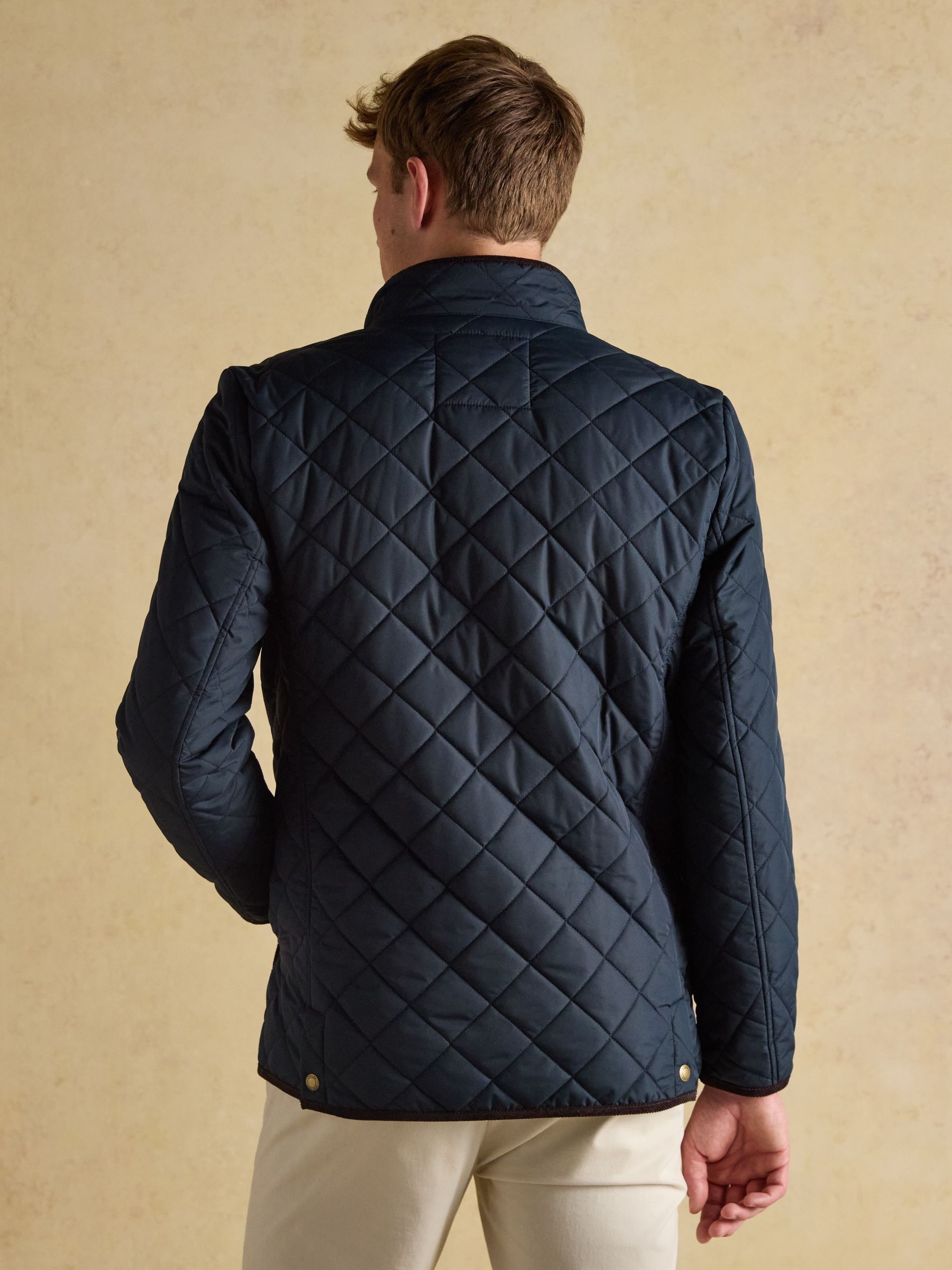 Maynard Navy Diamond Quilted Jacket - Image 2 of 9 Maynard Navy Diamond Quilted Jacket - Image 2 of 9