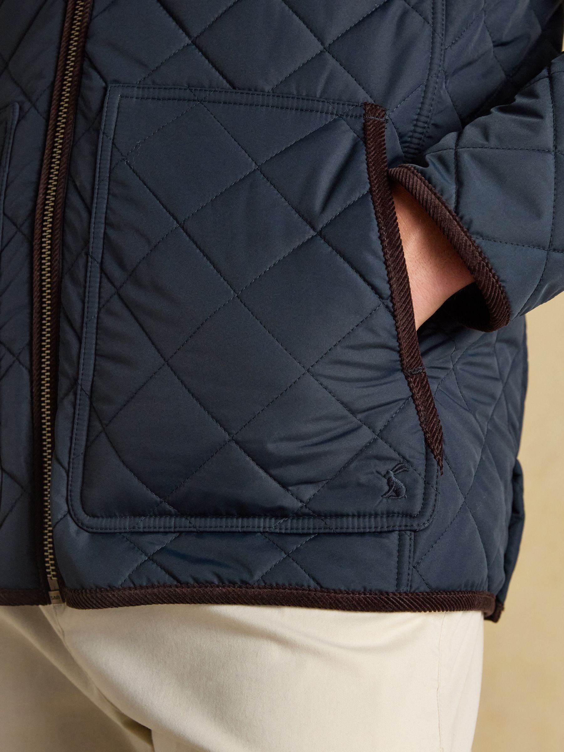 Maynard Navy Diamond Quilted Jacket - Image 4 of 9