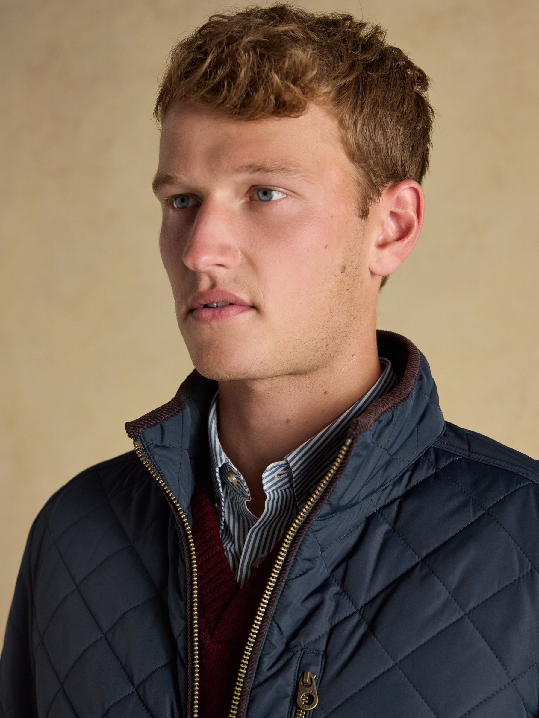 Maynard Navy Diamond Quilted Jacket - Image 6 of 9