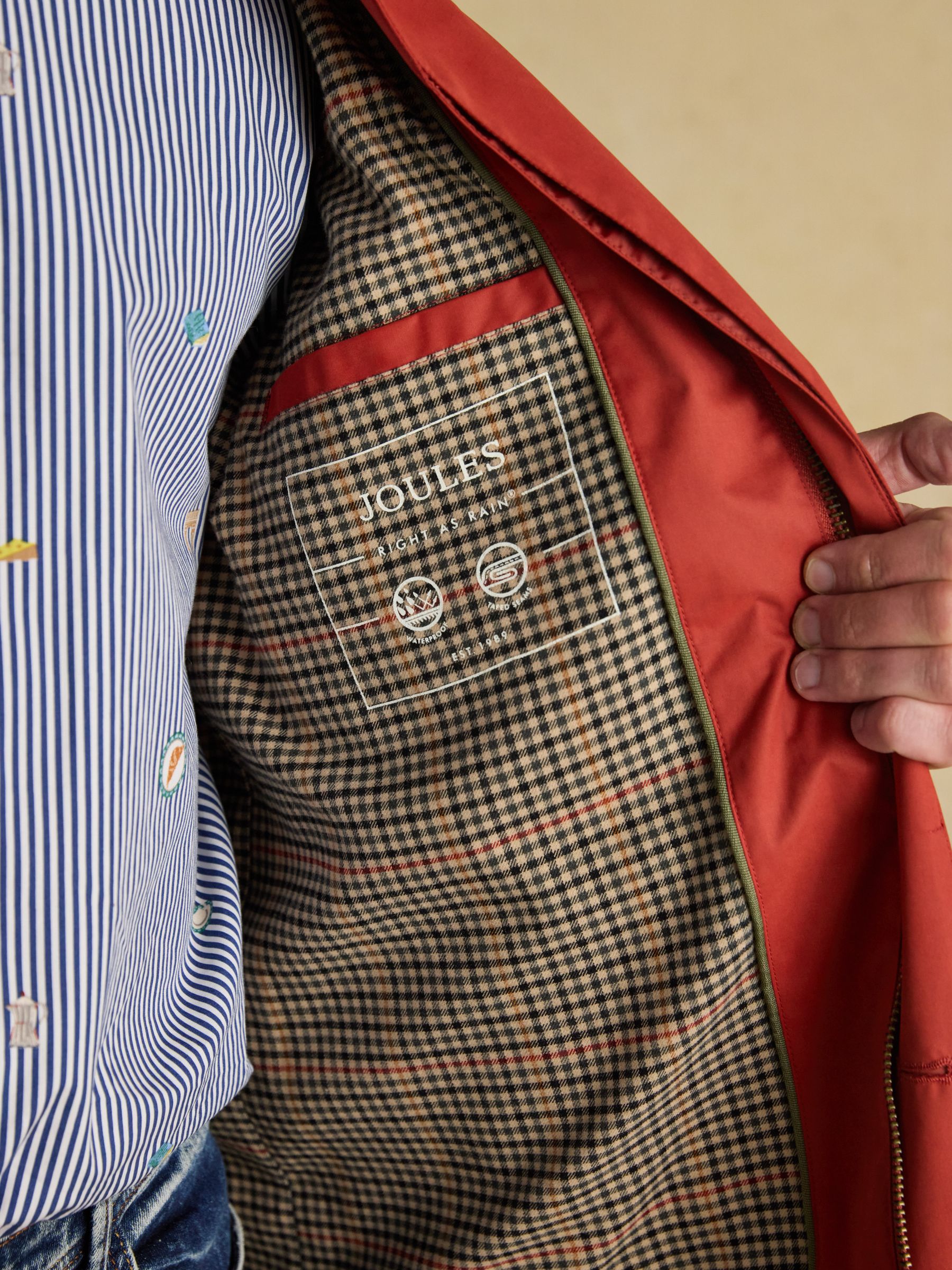 Sandford Orange Waterproof Raincoat - Image 10 of 15