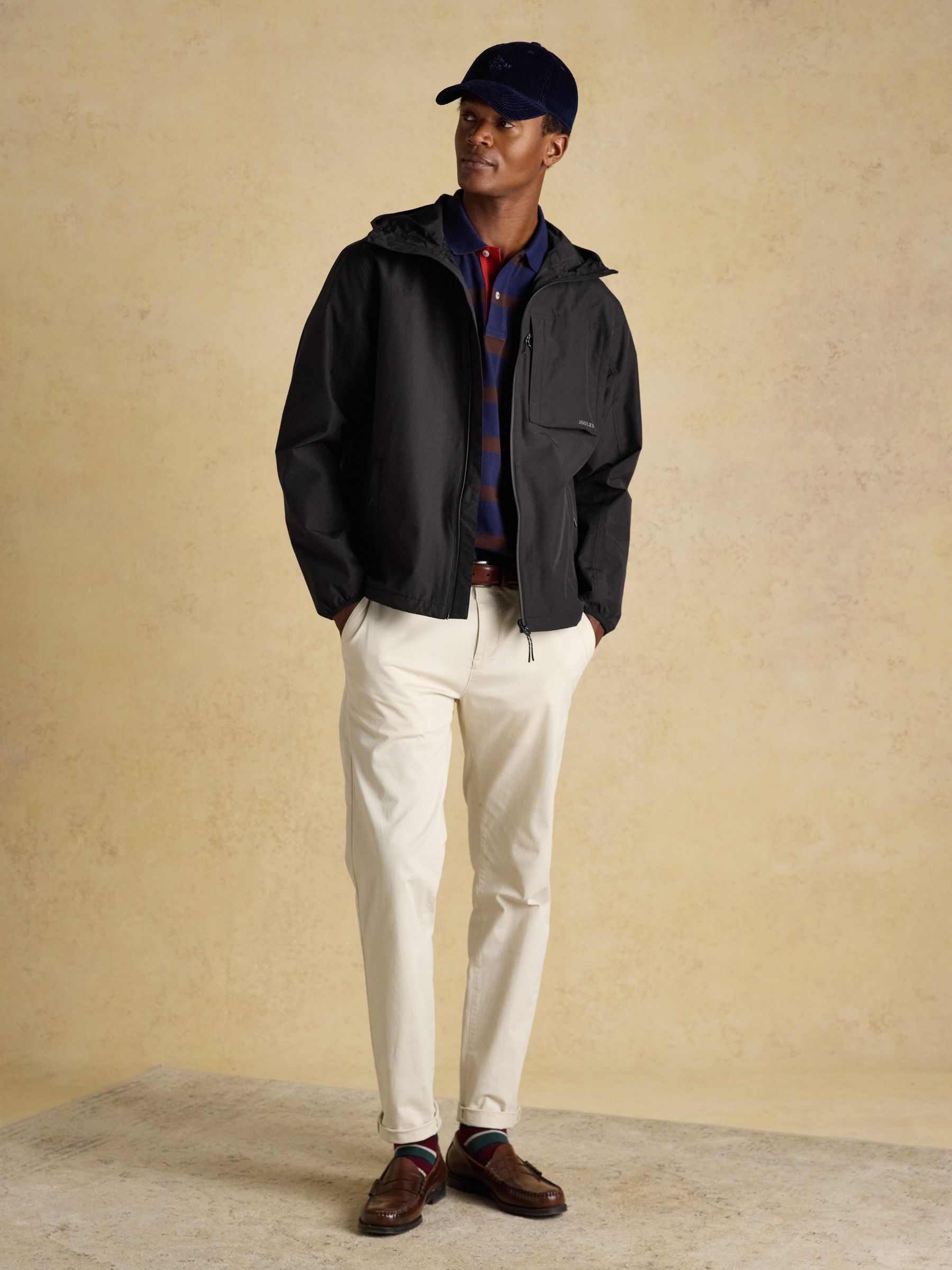 Ayston Black Lightweight Waterproof Coat - Image 3 of 13