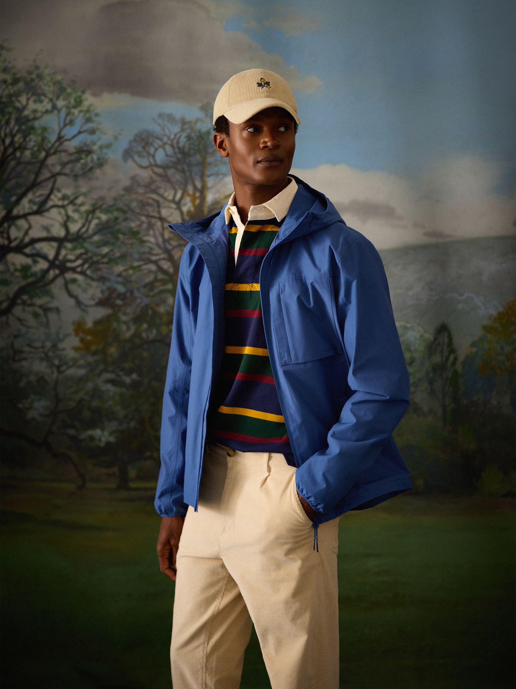 Ayston Blue Lightweight Waterproof Coat - Image 10 of 11