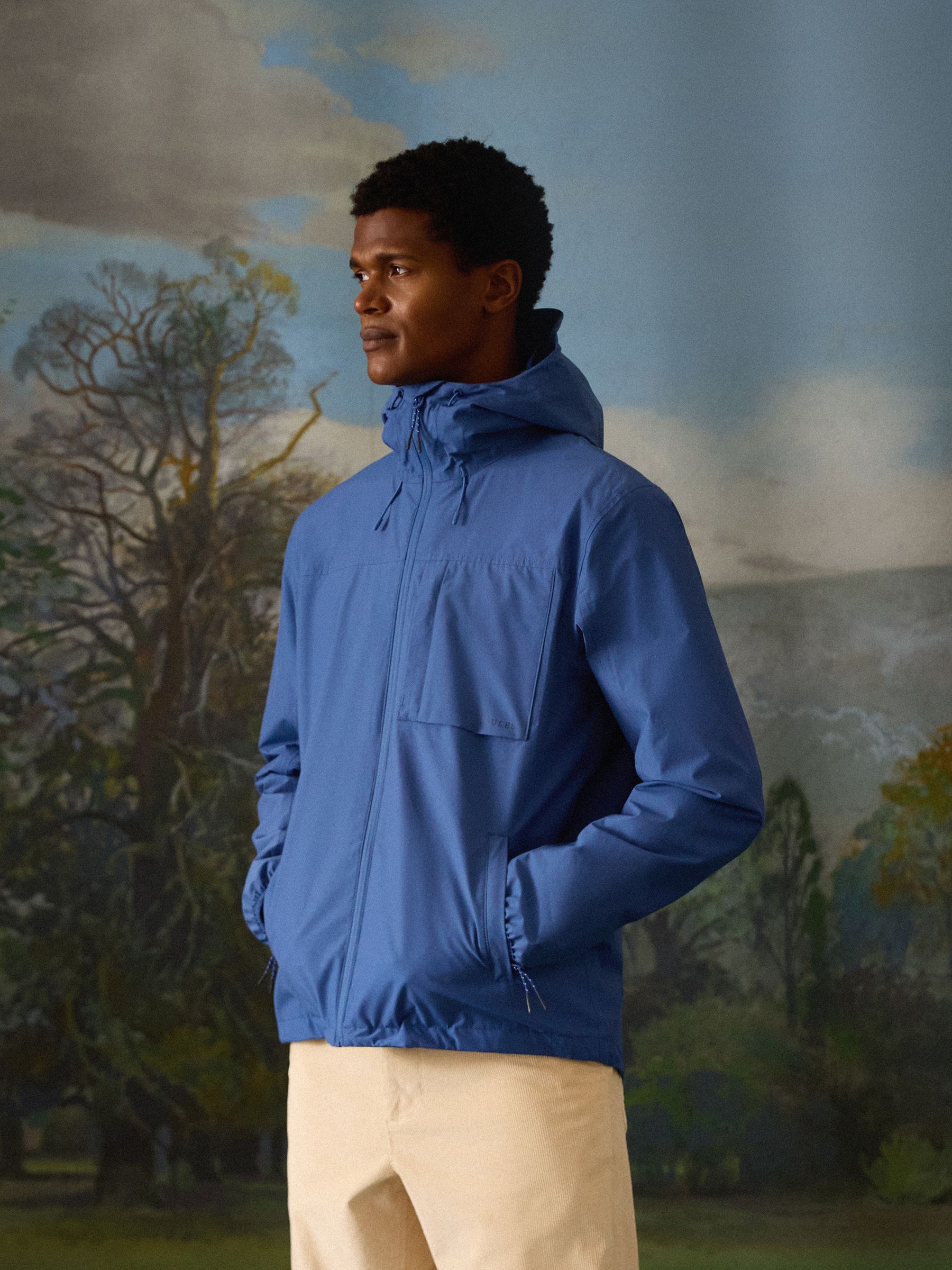 Ayston Blue Lightweight Waterproof Coat - Image 9 of 11