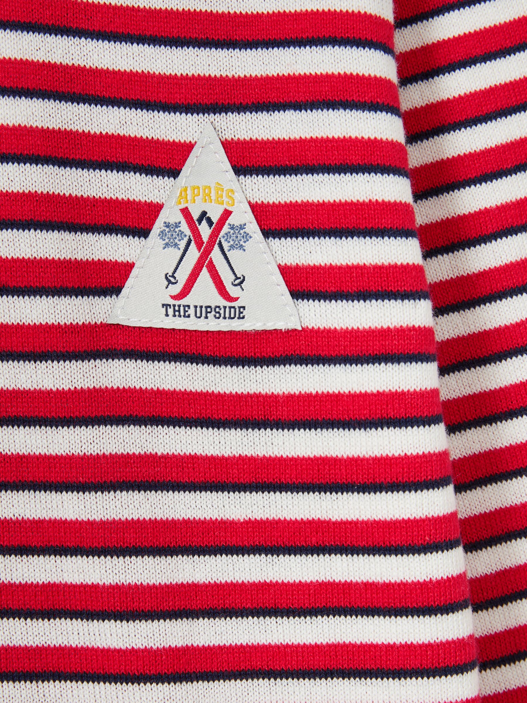 The Upside Organic-Cotton Striped Knit Top in Red Stripe - Image 6 of 6