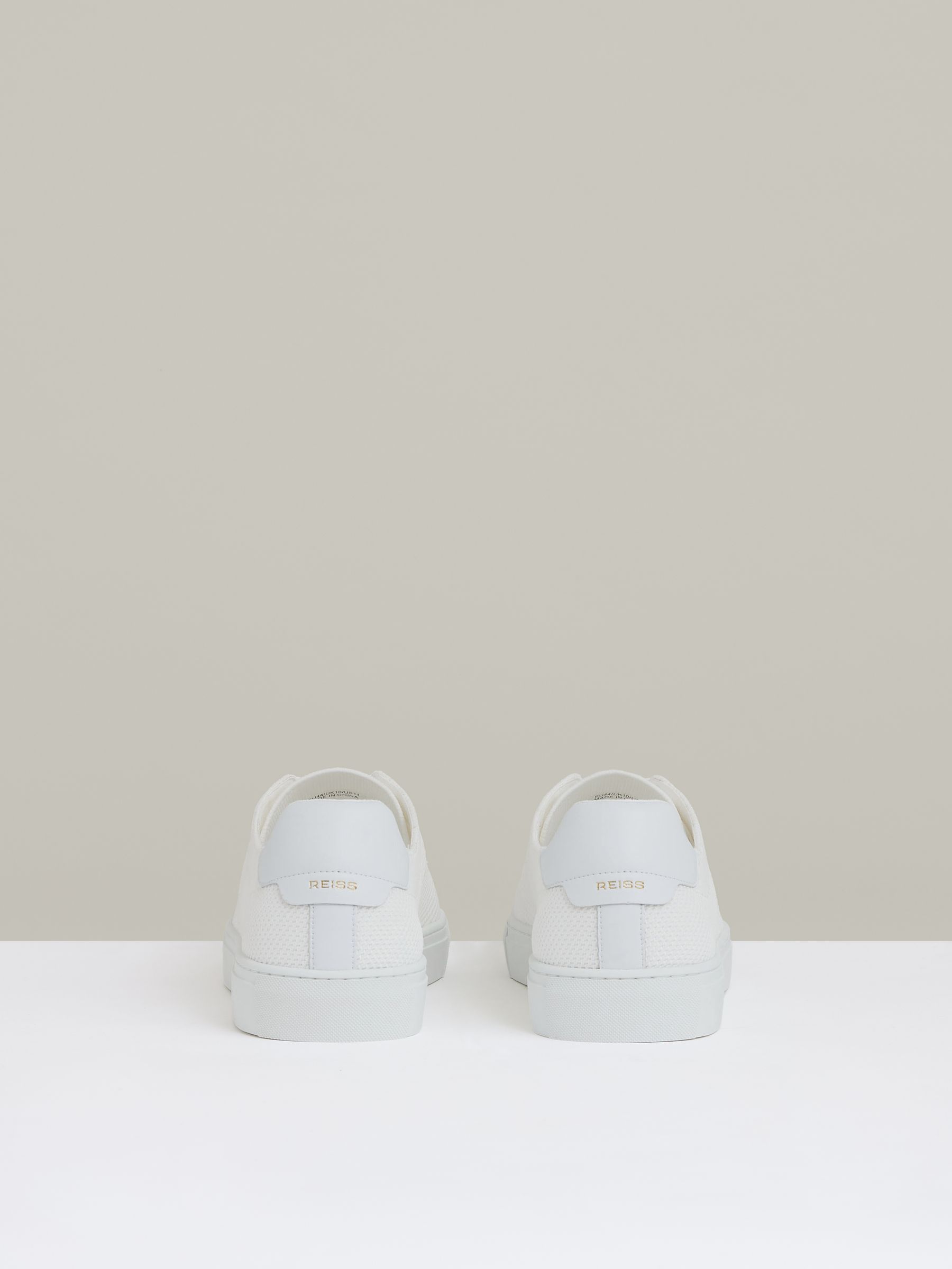 Knitted Low Top Trainers in White - Image 5 of 5