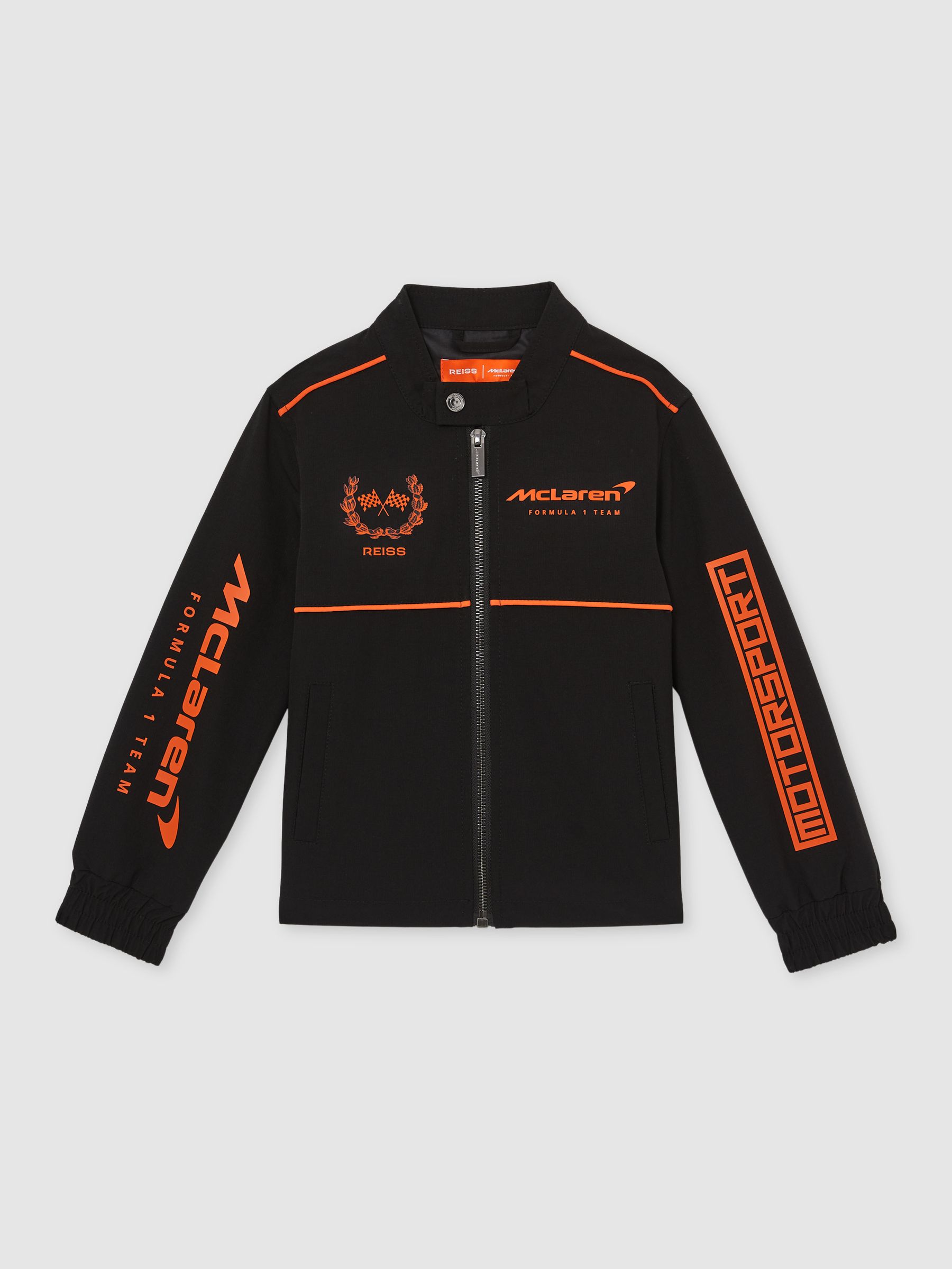 3-9 yrs Unisex Fit McLaren F1 Team Technical Logo Jacket in Black - Image 2 of 8