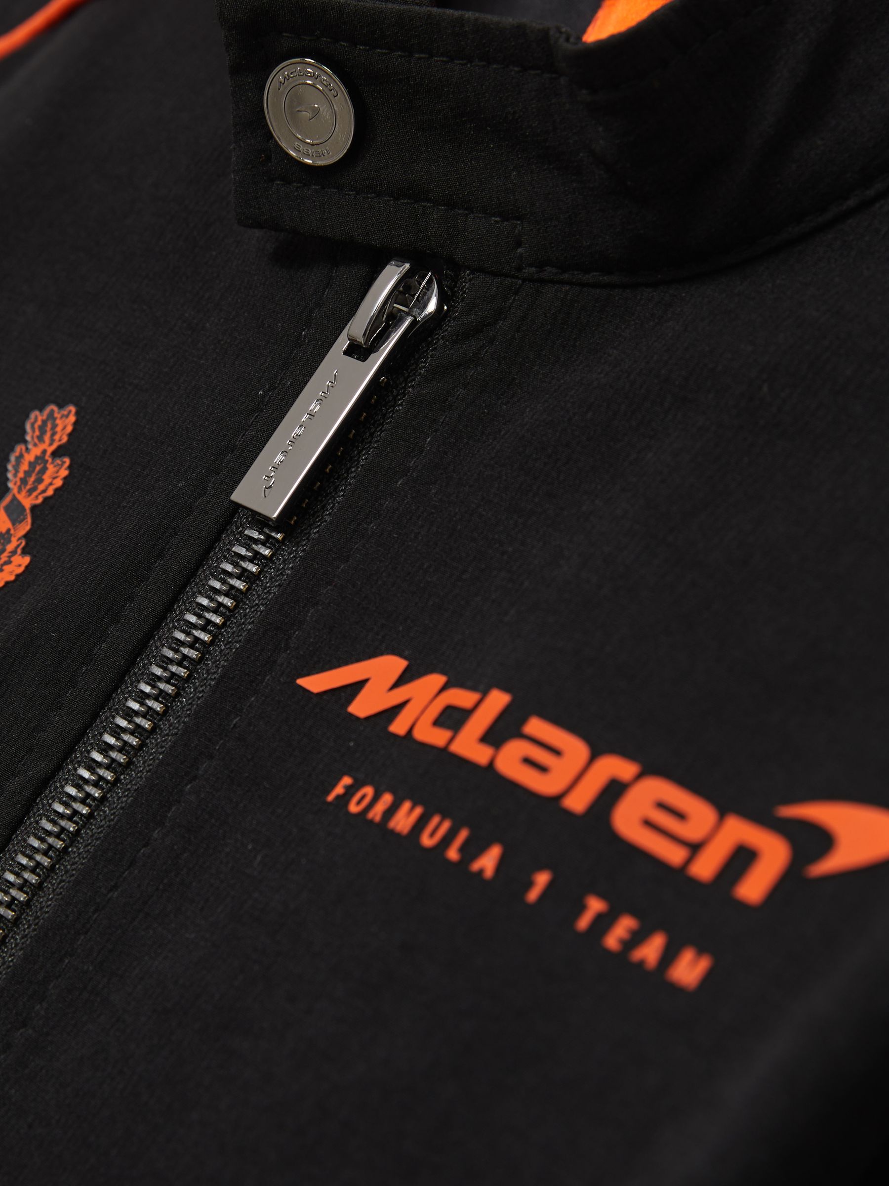 3-9 yrs Unisex Fit McLaren F1 Team Technical Logo Jacket in Black - Image 7 of 8