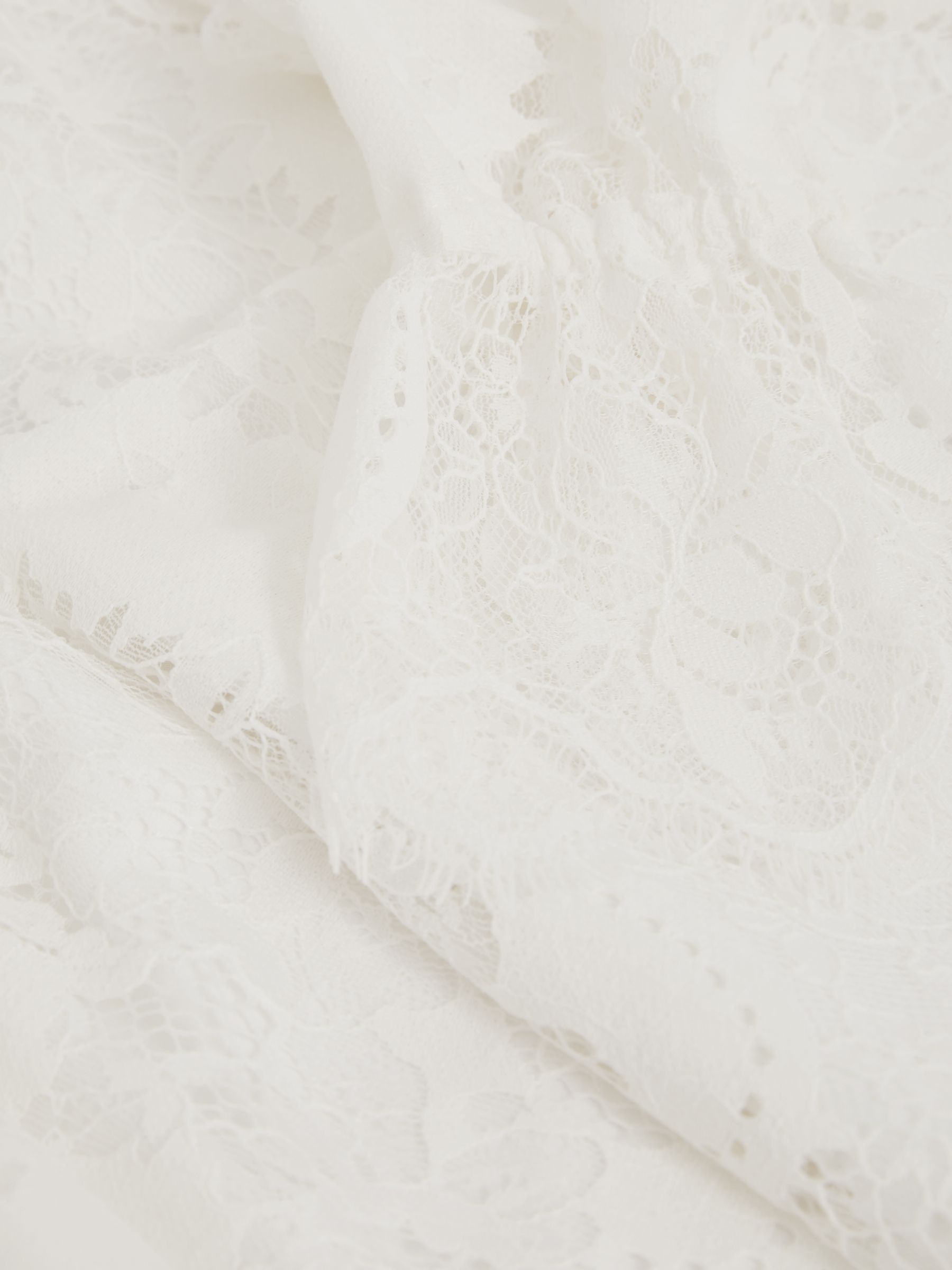 Lace Long-Sleeve Top in Ivory - Image 4 of 4