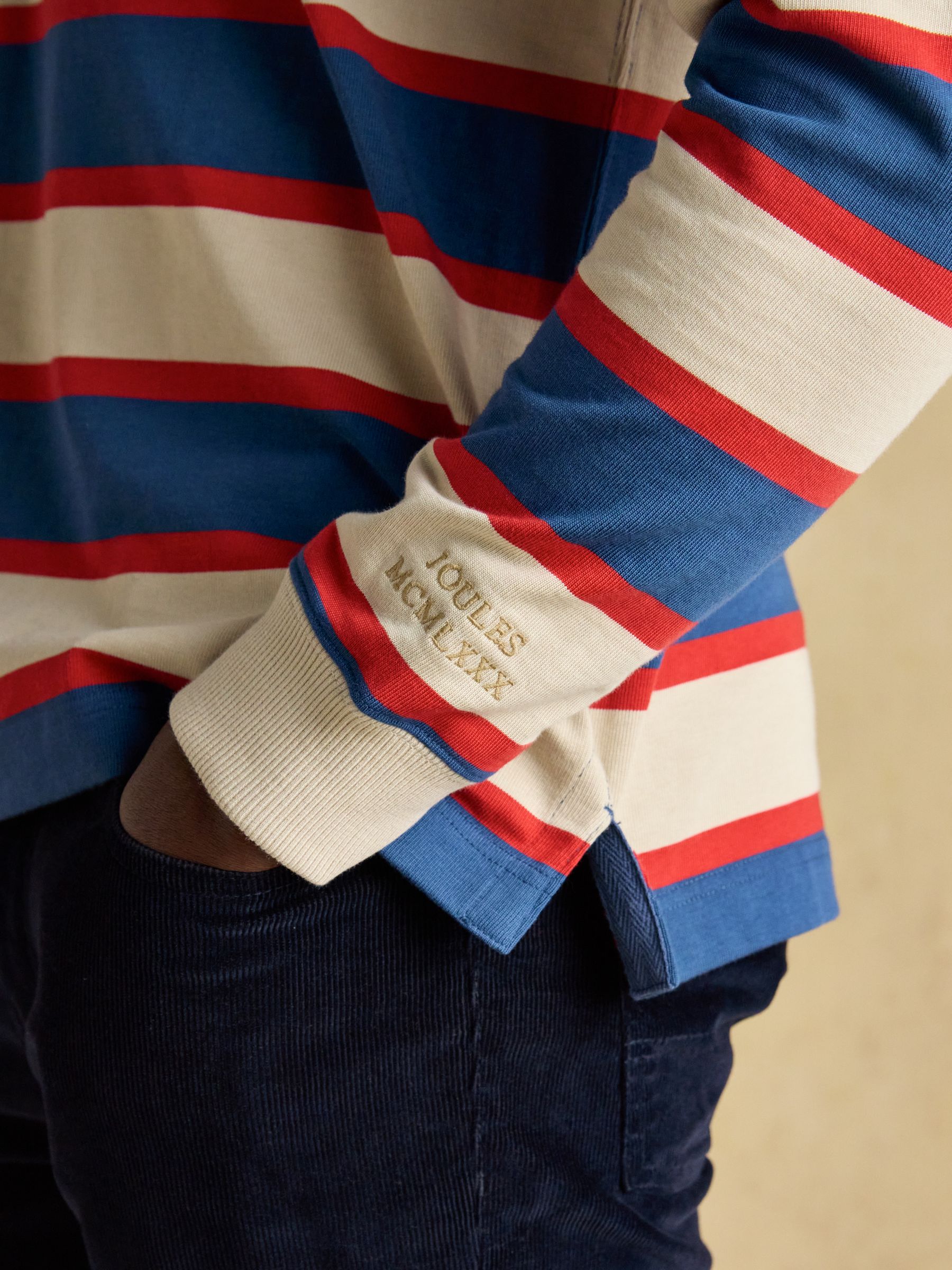 Rugby Club Blue/Neutral Long Sleeve Shirt - Image 6 of 9