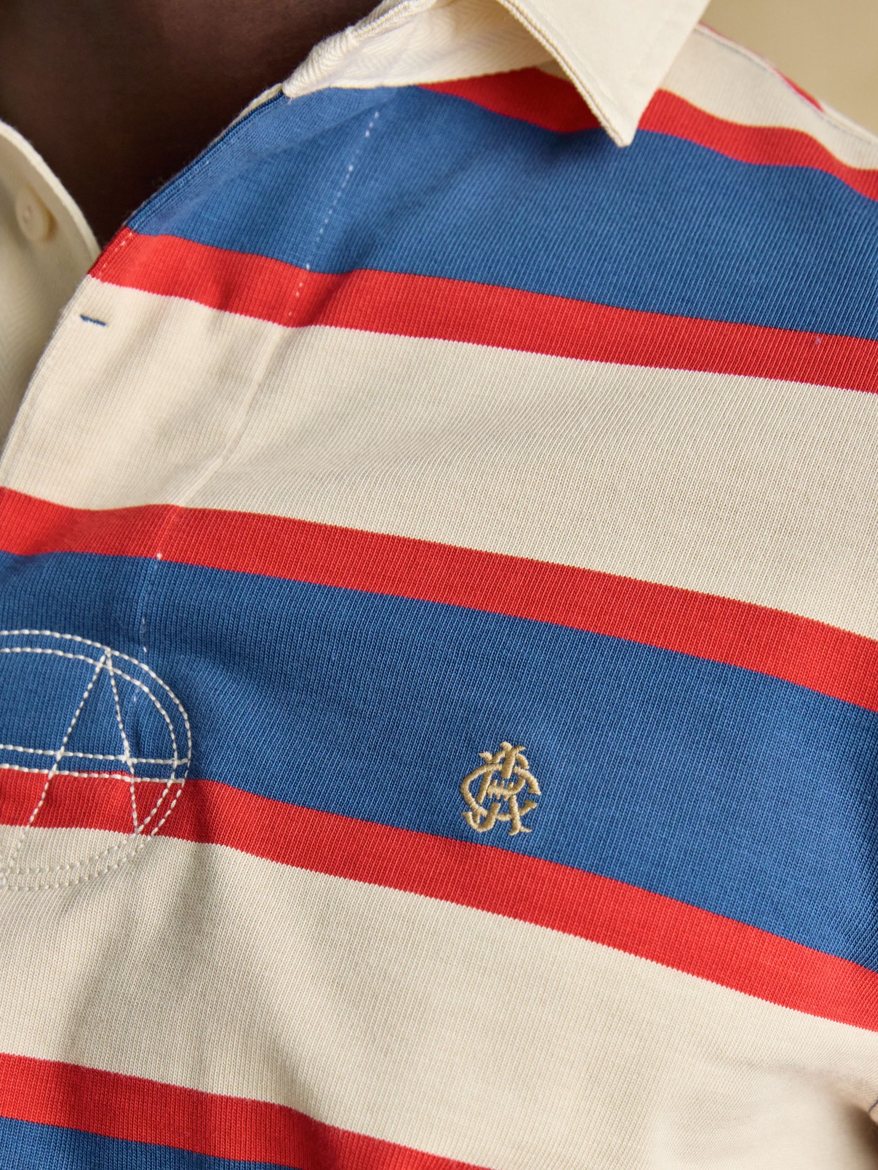 Rugby Club Blue/Neutral Long Sleeve Shirt - Image 7 of 9