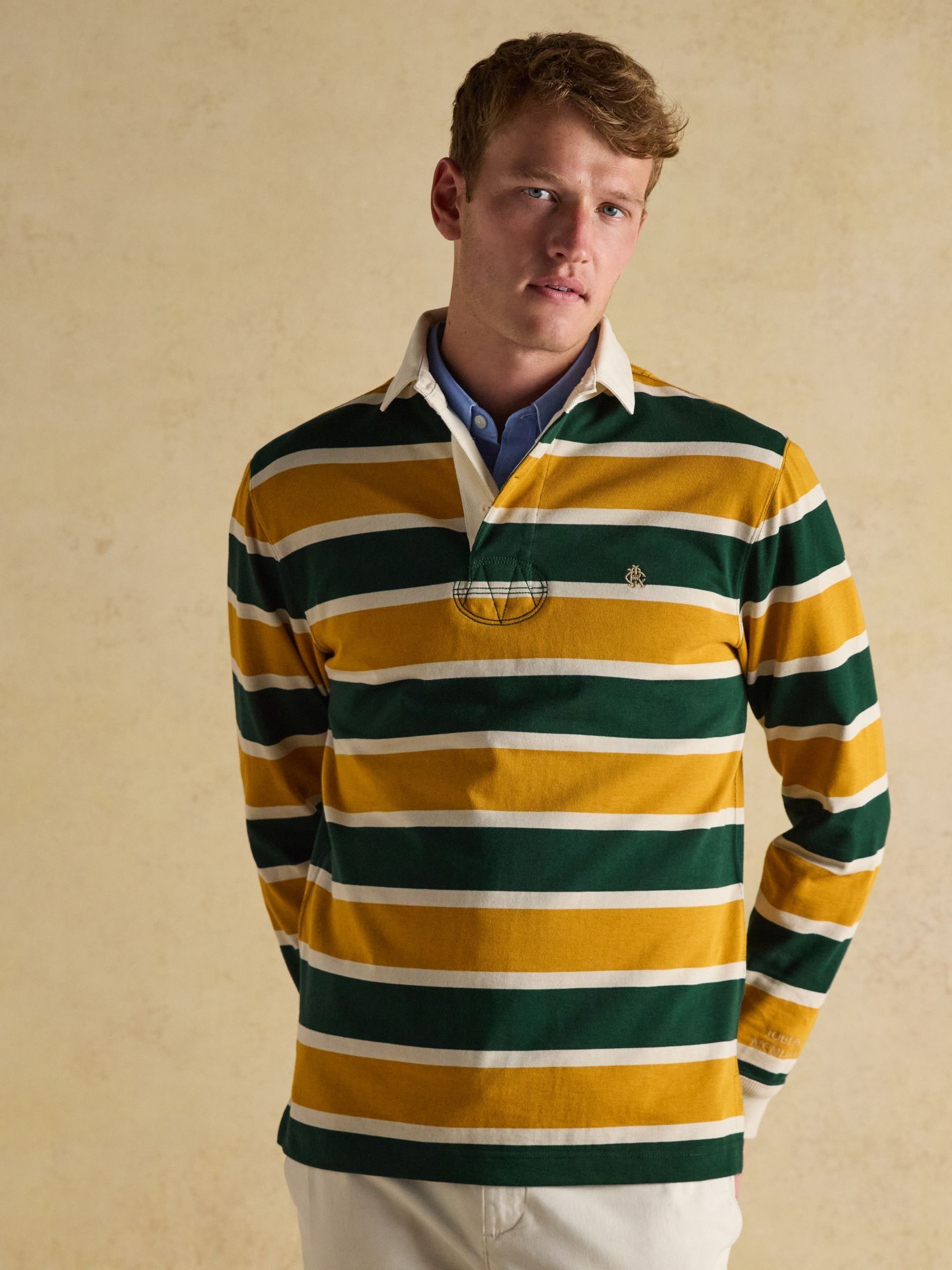 Rugby Club Green/Yellow Long Sleeve Shirt - Image 4 of 11