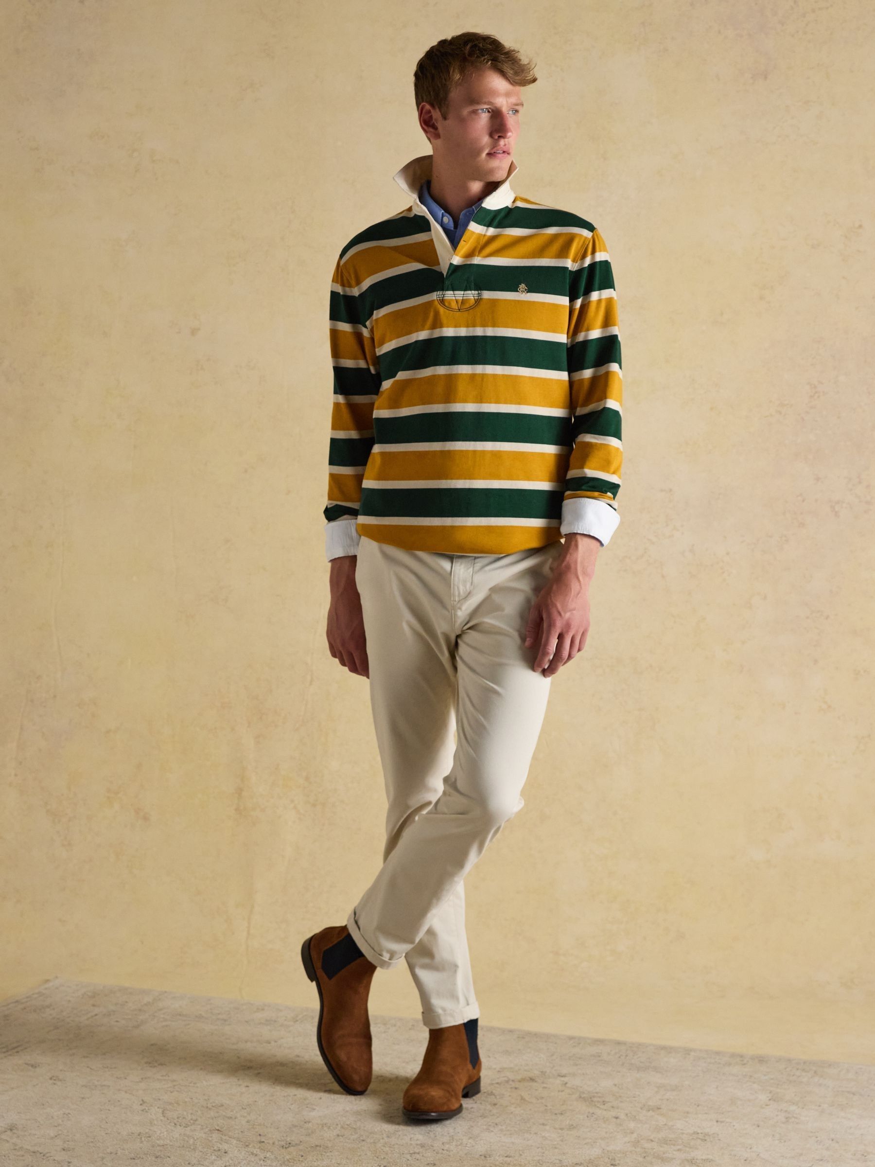 Rugby Club Green/Yellow Long Sleeve Shirt - Image 7 of 11
