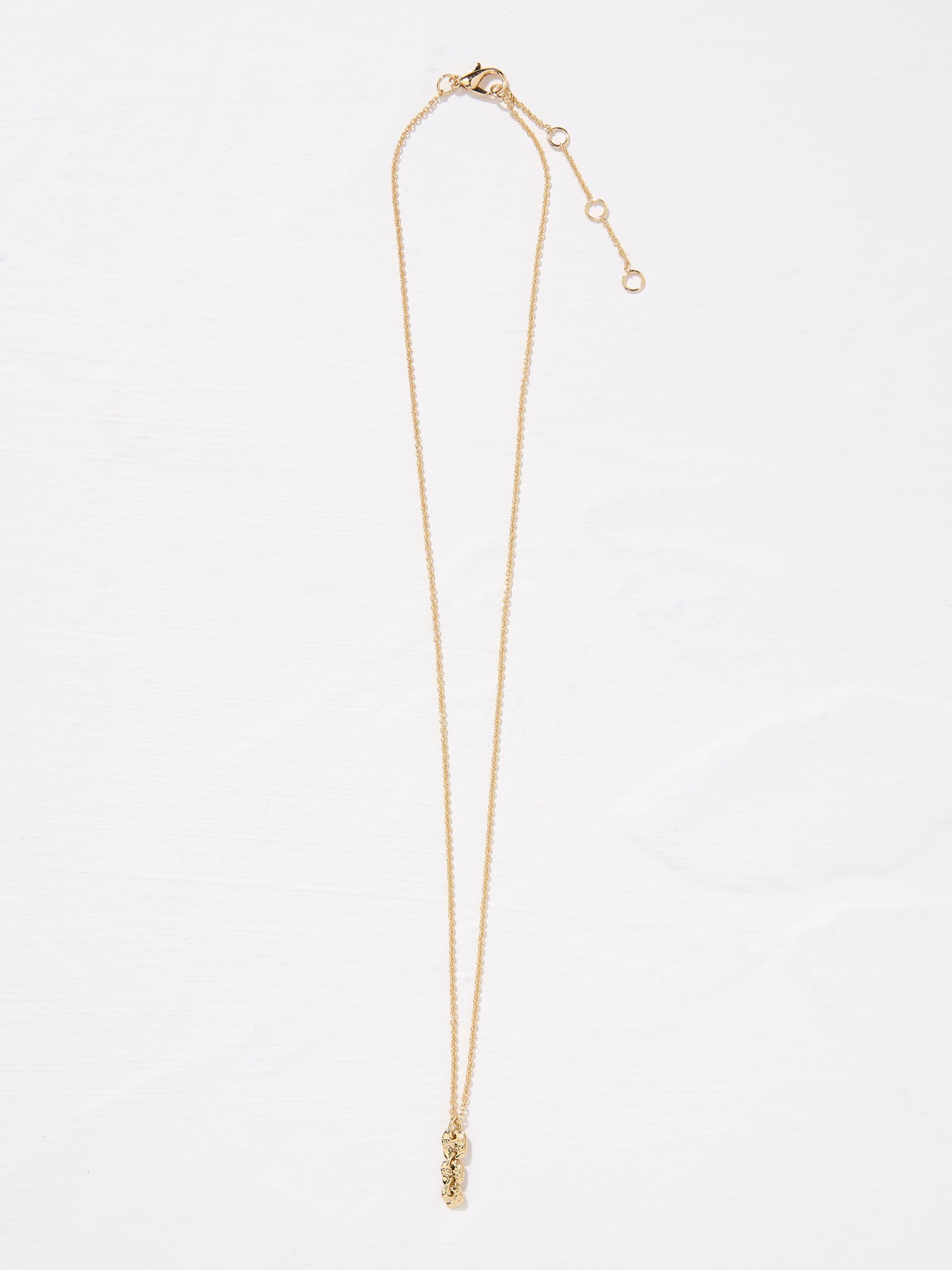 Gold Tone Triple Circle Pendant Necklace - Image 1 of 2