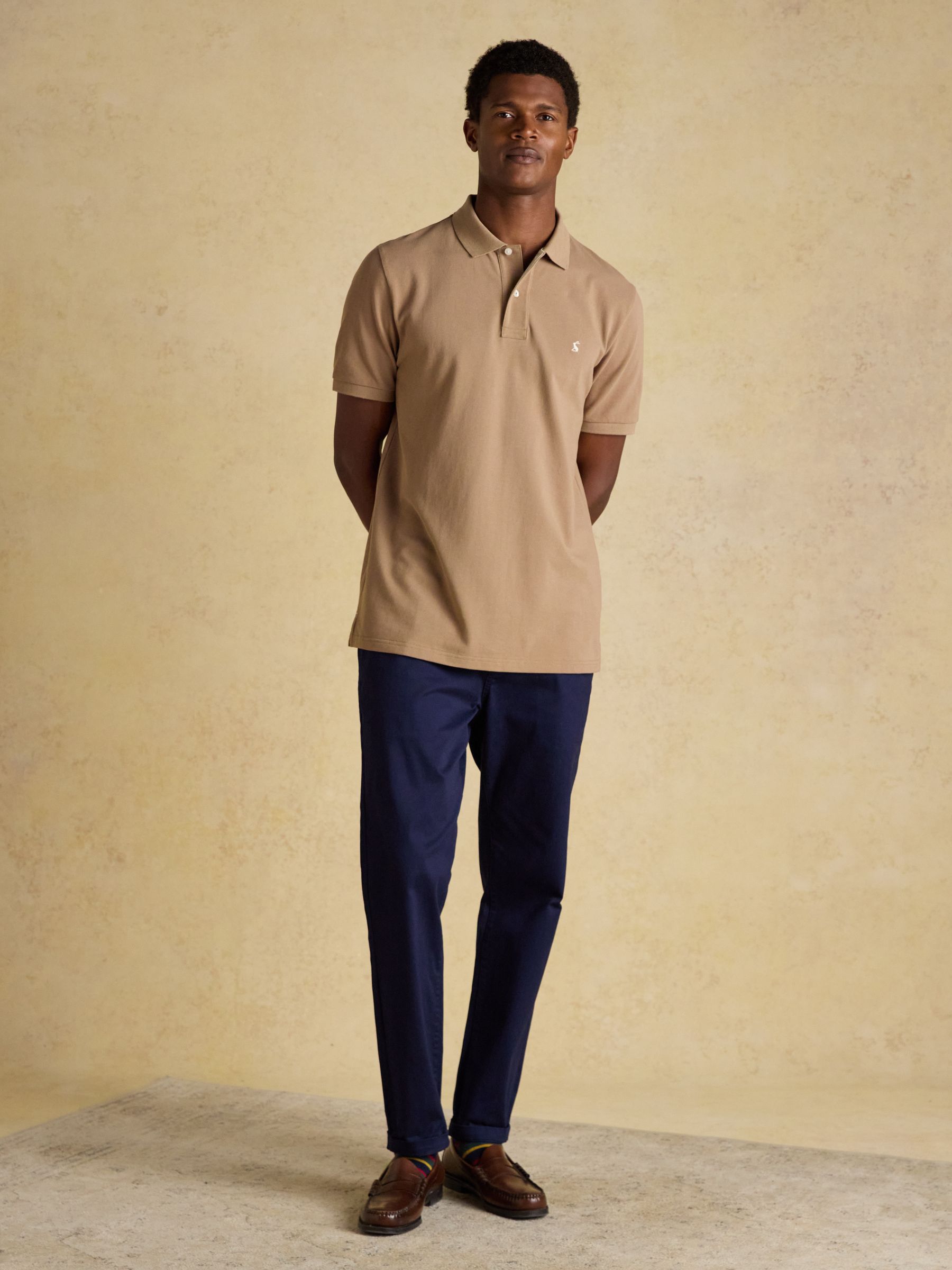 Woody Light Brown Cotton Pique Polo Shirt - Image 3 of 9