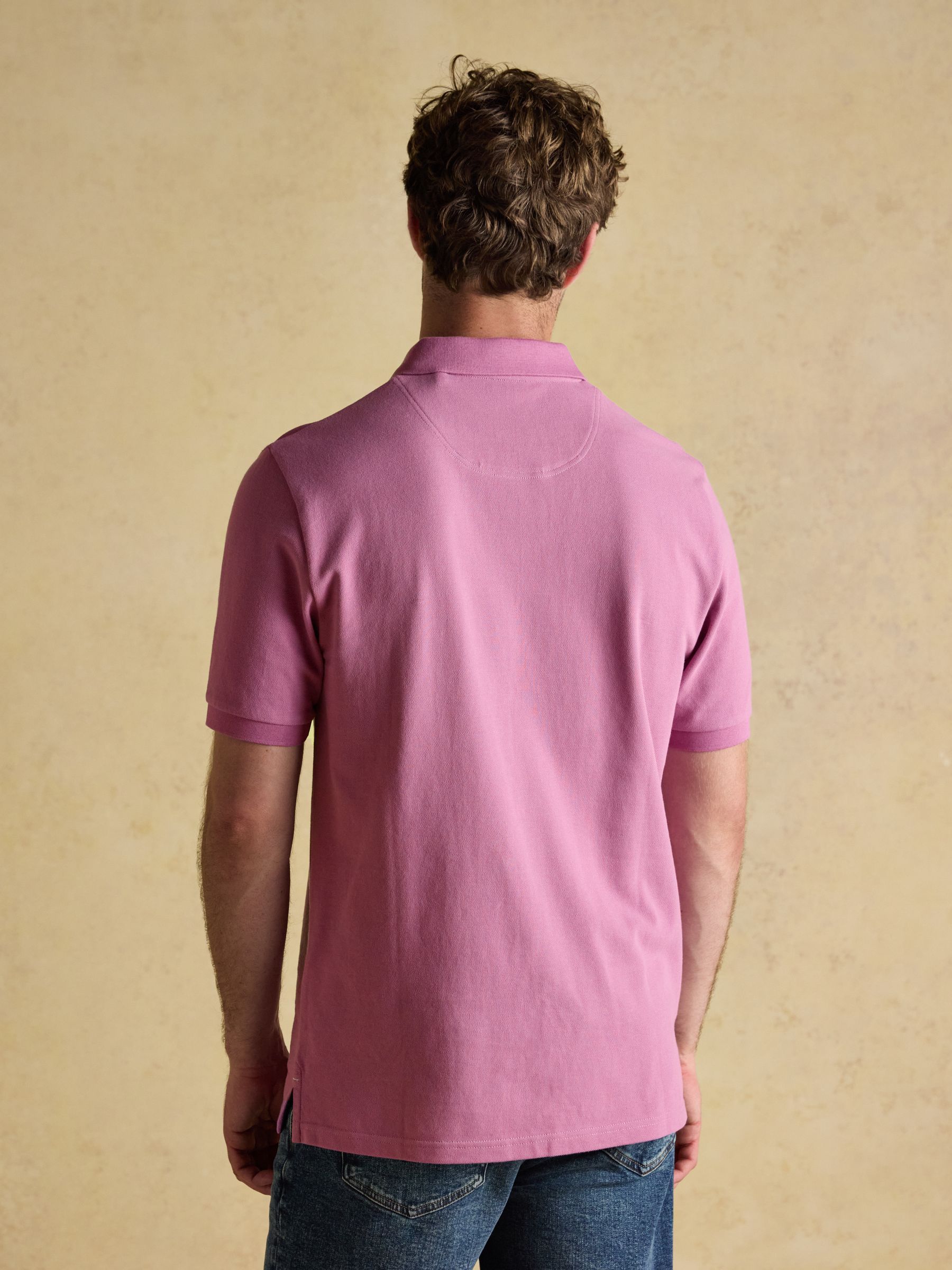 Woody Lilac Purple Cotton Pique Polo Shirt - Image 2 of 6