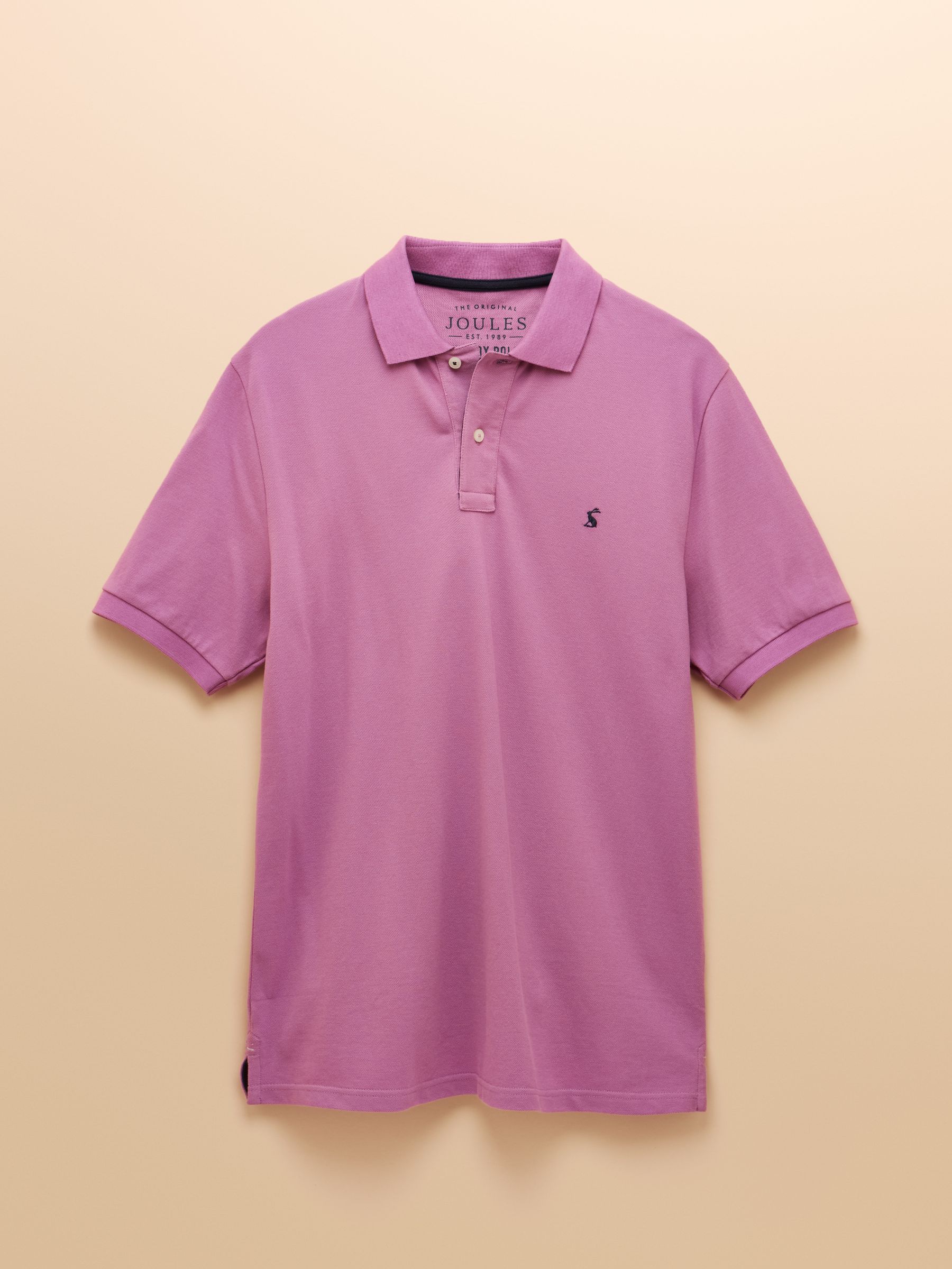 Woody Lilac Purple Cotton Pique Polo Shirt - Image 6 of 6