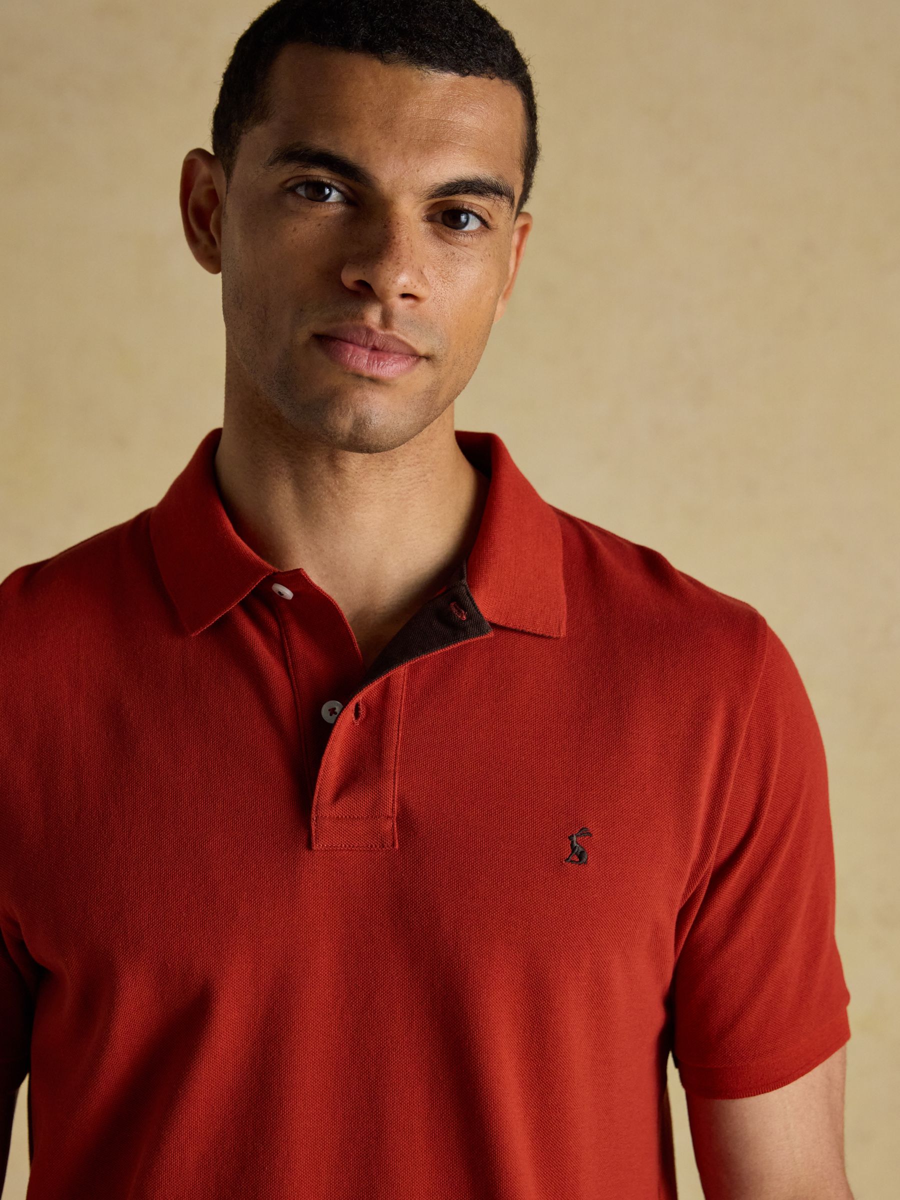 Woody Orange Cotton Pique Polo Shirt - Image 4 of 8