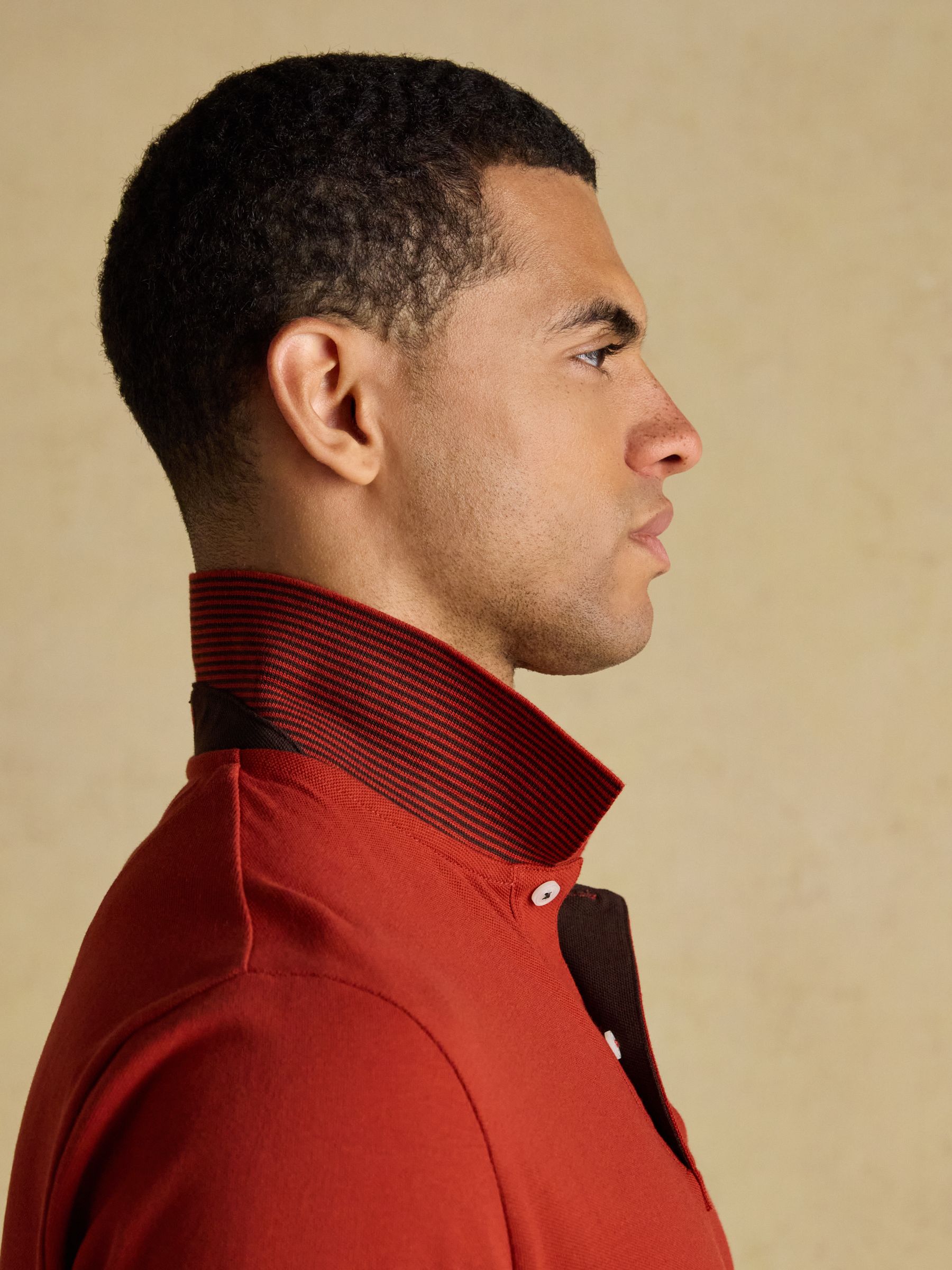 Woody Orange Cotton Pique Polo Shirt - Image 5 of 8
