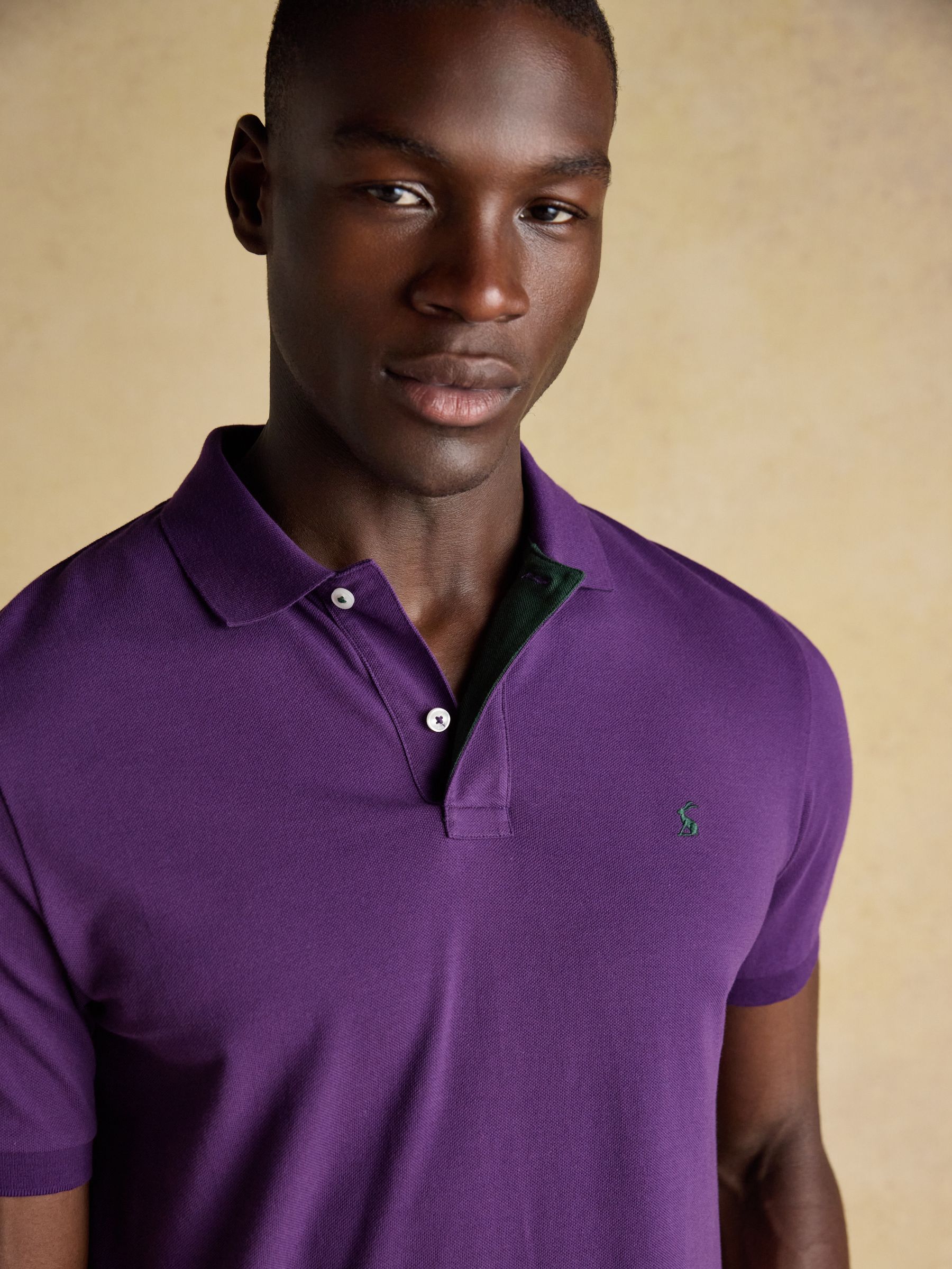 Woody Dark Purple Cotton Pique Polo Shirt - Image 3 of 12