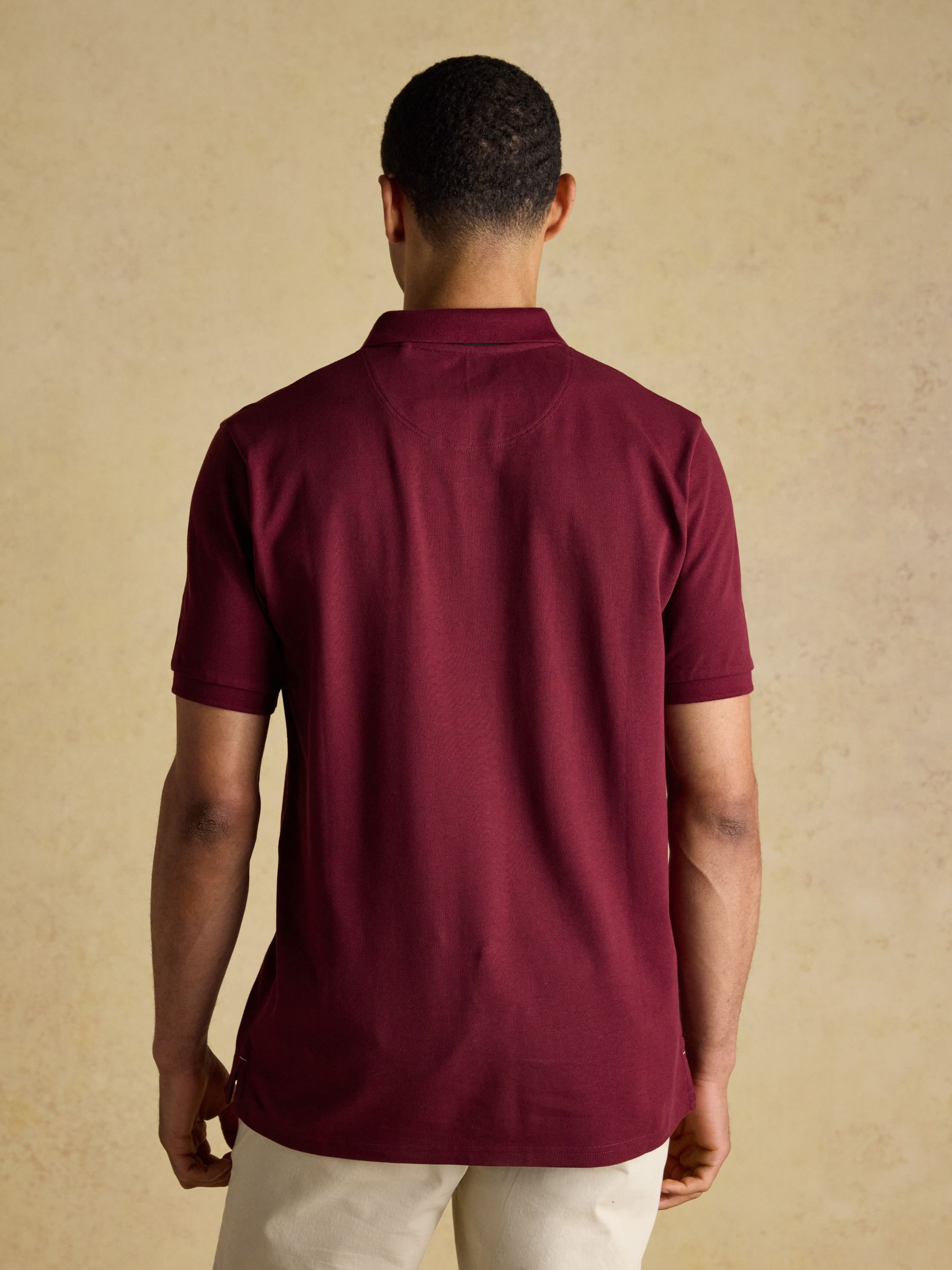 Woody Burgundy Red Cotton Pique Polo Shirt - Image 2 of 8