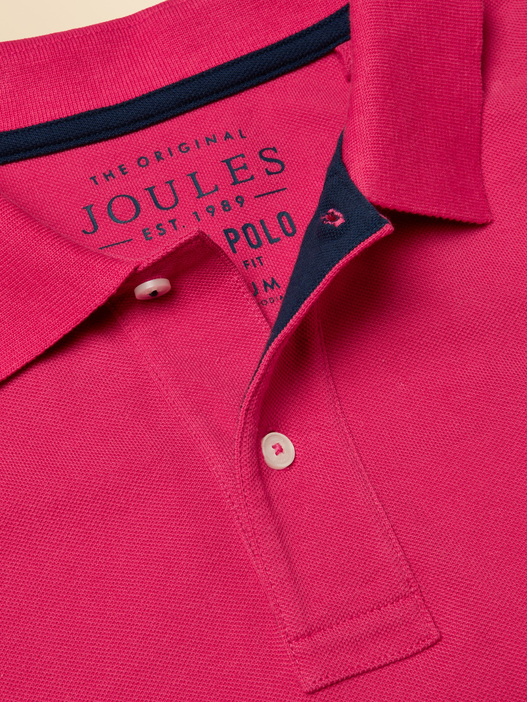 Woody Bright Pink Cotton Pique Polo Shirt - Image 11 of 13