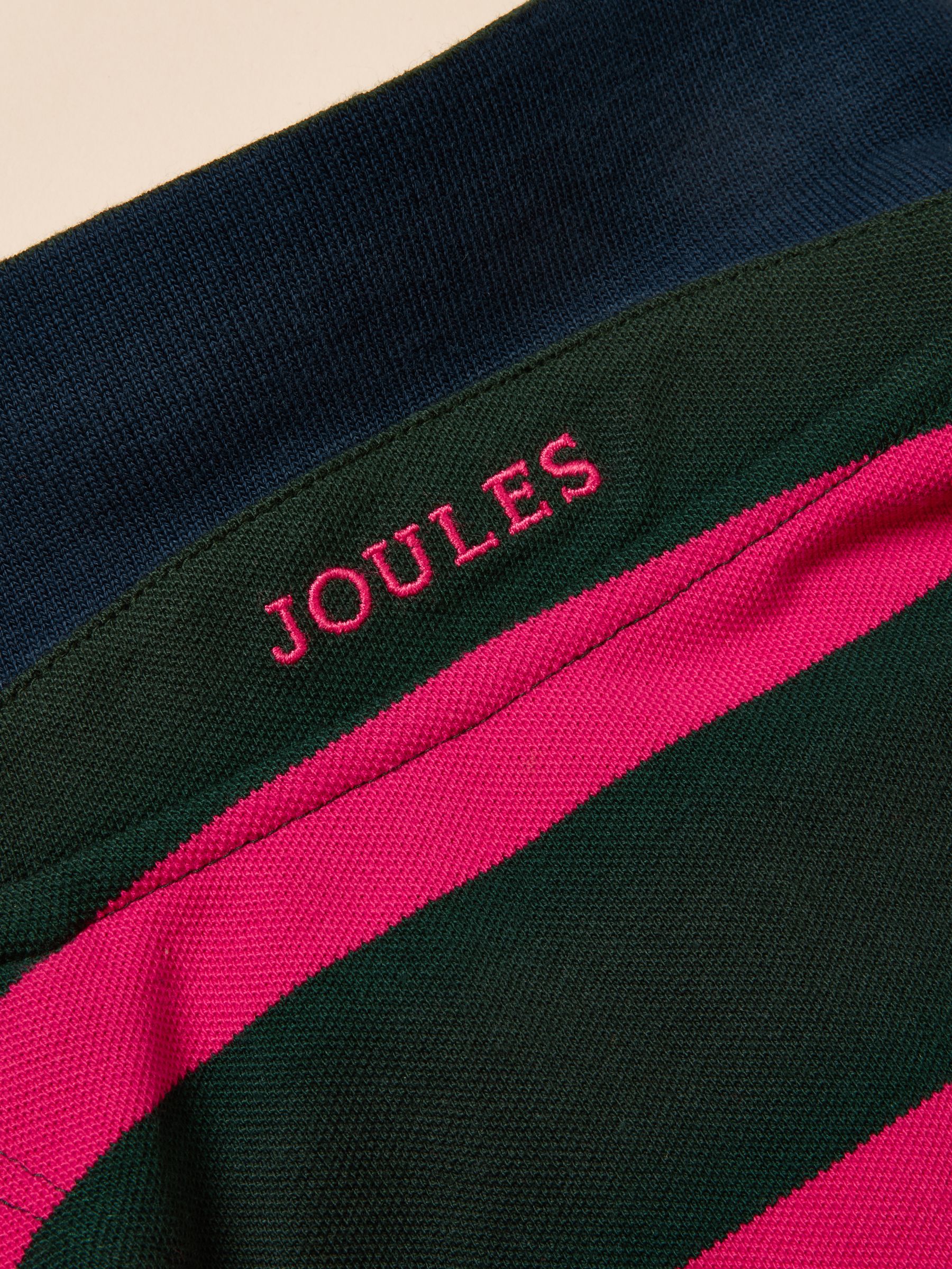 Woody Green & Pink Cotton Pique Polo Shirt - Image 11 of 12