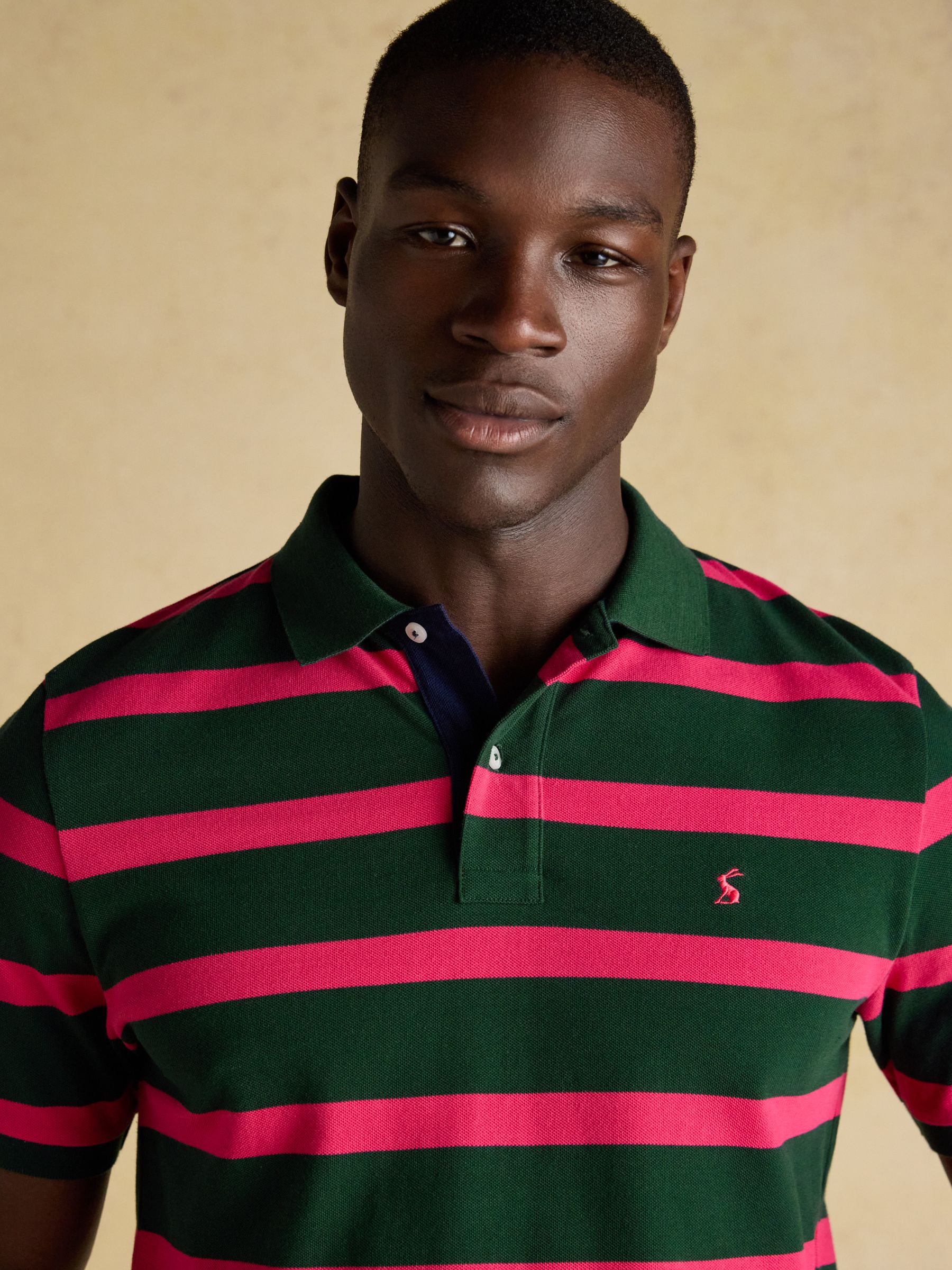Woody Green & Pink Cotton Pique Polo Shirt - Image 4 of 12