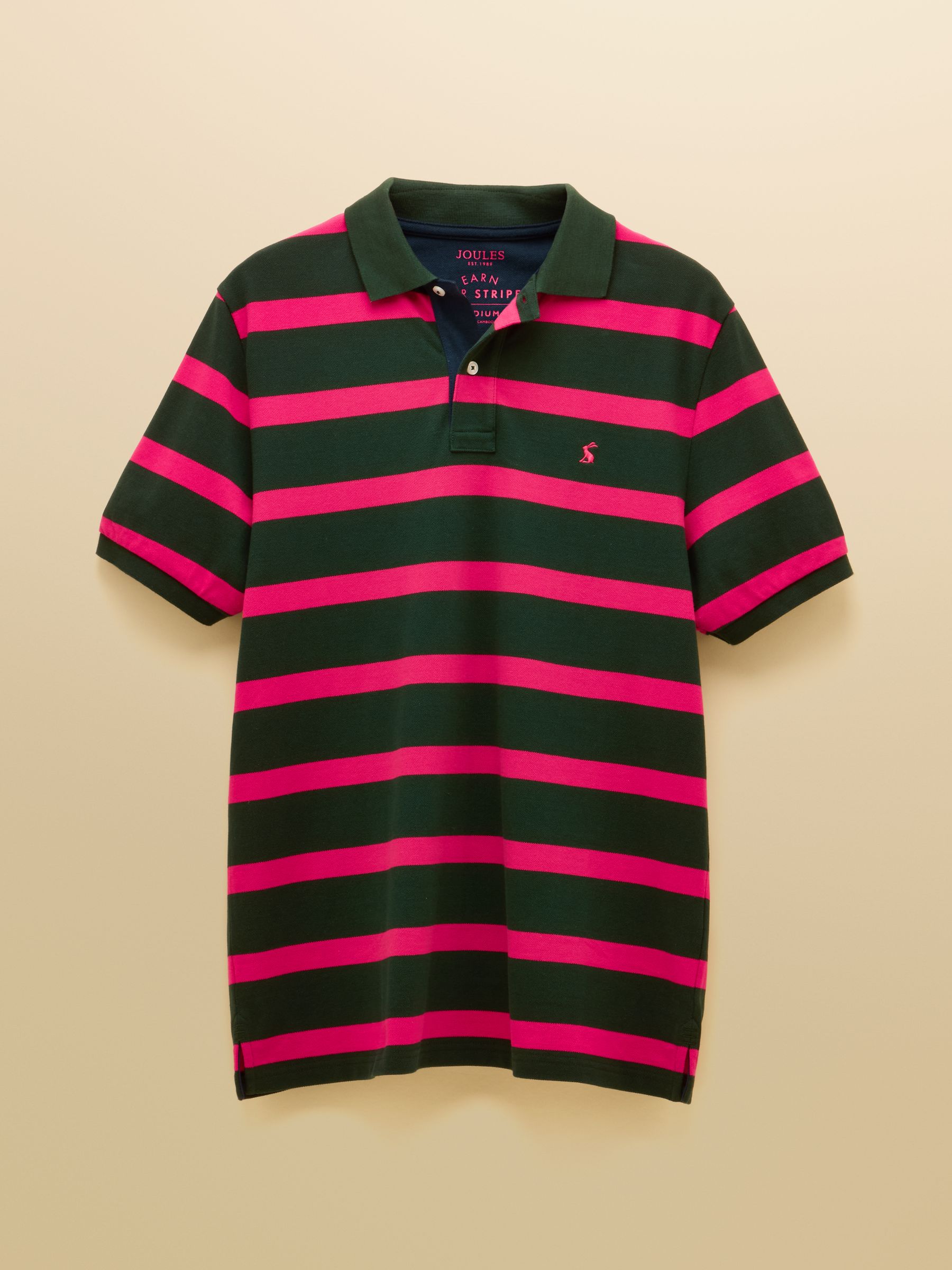 Woody Green & Pink Cotton Pique Polo Shirt - Image 7 of 12