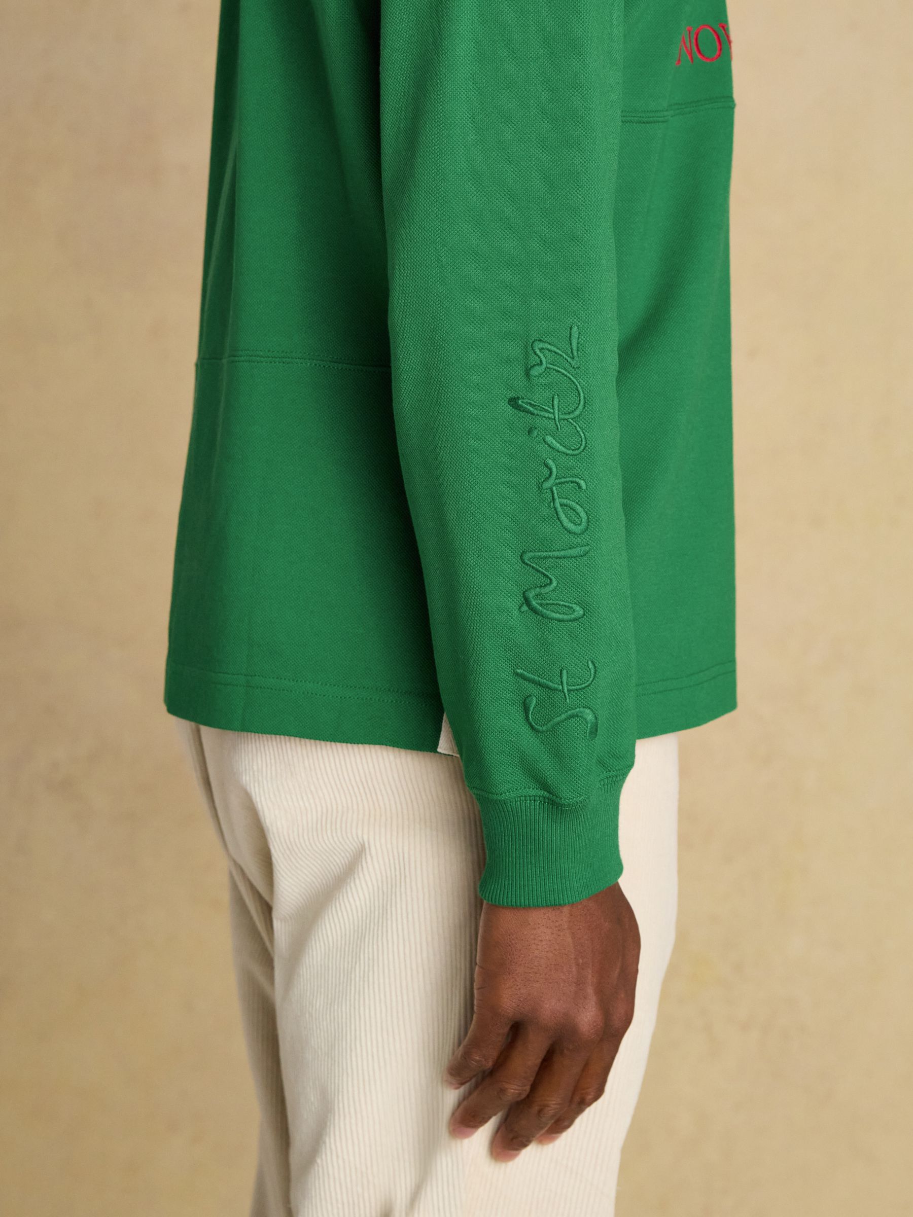 Alpine Green Classic Fit Cotton Polo Shirt - Image 10 of 13