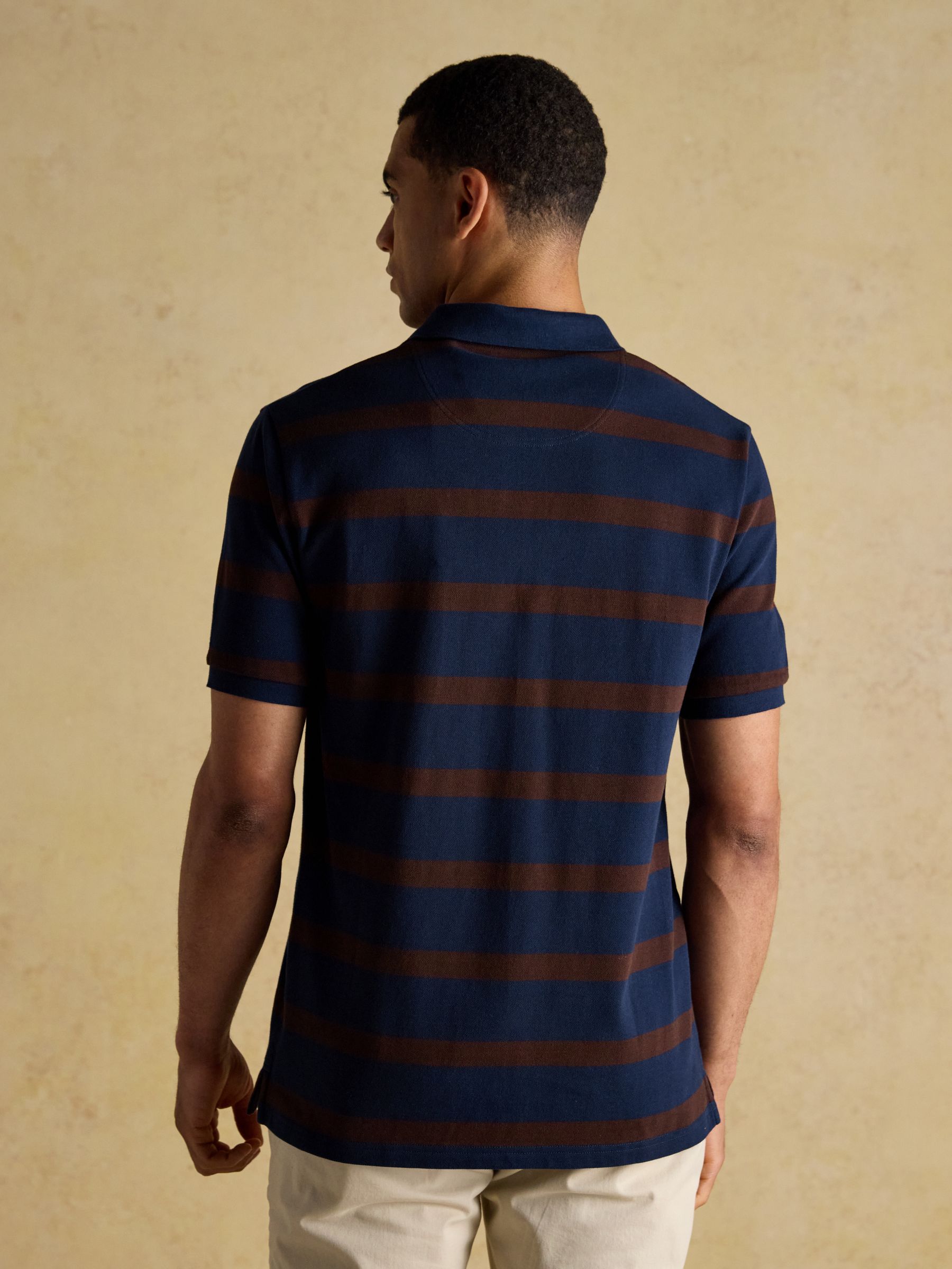 Woody Orange & Brown Stripe Polo Shirts 2 Pack - Image 5 of 7