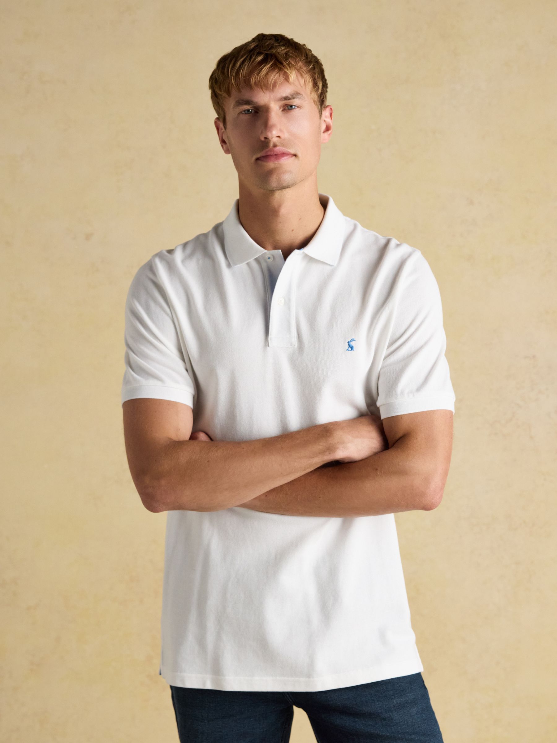 Woody Polo Shirts White/Blue/Navy 3 Pack - Image 3 of 9