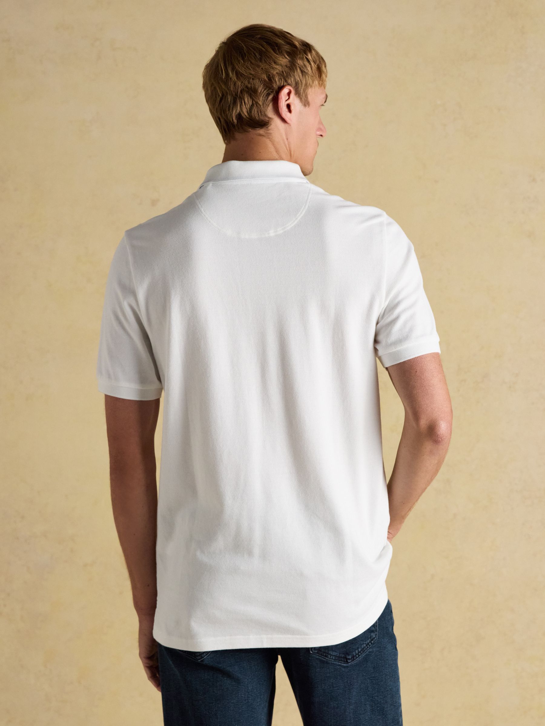 Woody Polo Shirts White/Blue/Navy 3 Pack - Image 5 of 9